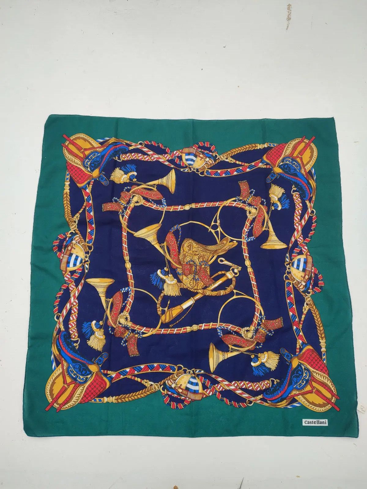 Vintage SCARF VINTAGE AUTHENTIC CASTELLANI 75x75 CM Size ONE SIZE - 9 Thumbnail