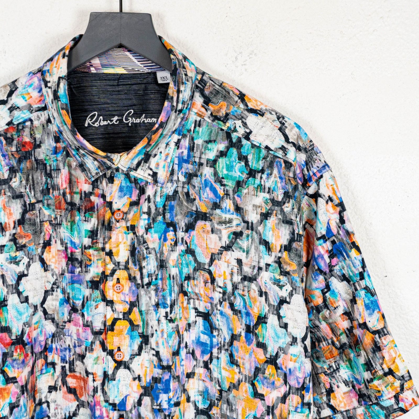 Robert Graham Robert Graham Abstract multi color shirt Short Sleeve 2XL Size US XXL / EU 58 / 5 - 3 Thumbnail