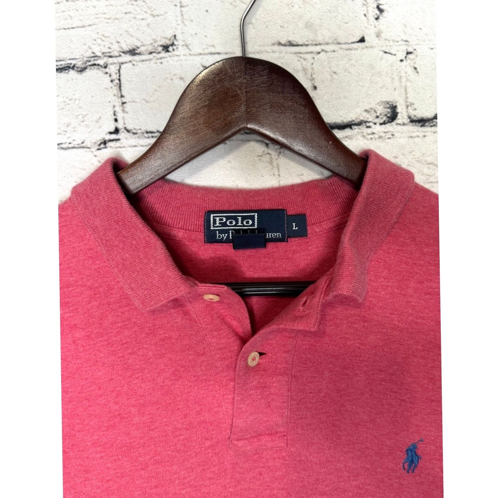 Polo Ralph Lauren Polo Ralph Lauren Polo Shirt Mens Red Heathered Short Sleeve L Size Large Size US L / EU 52-54 / 3 - 3 Thumbnail