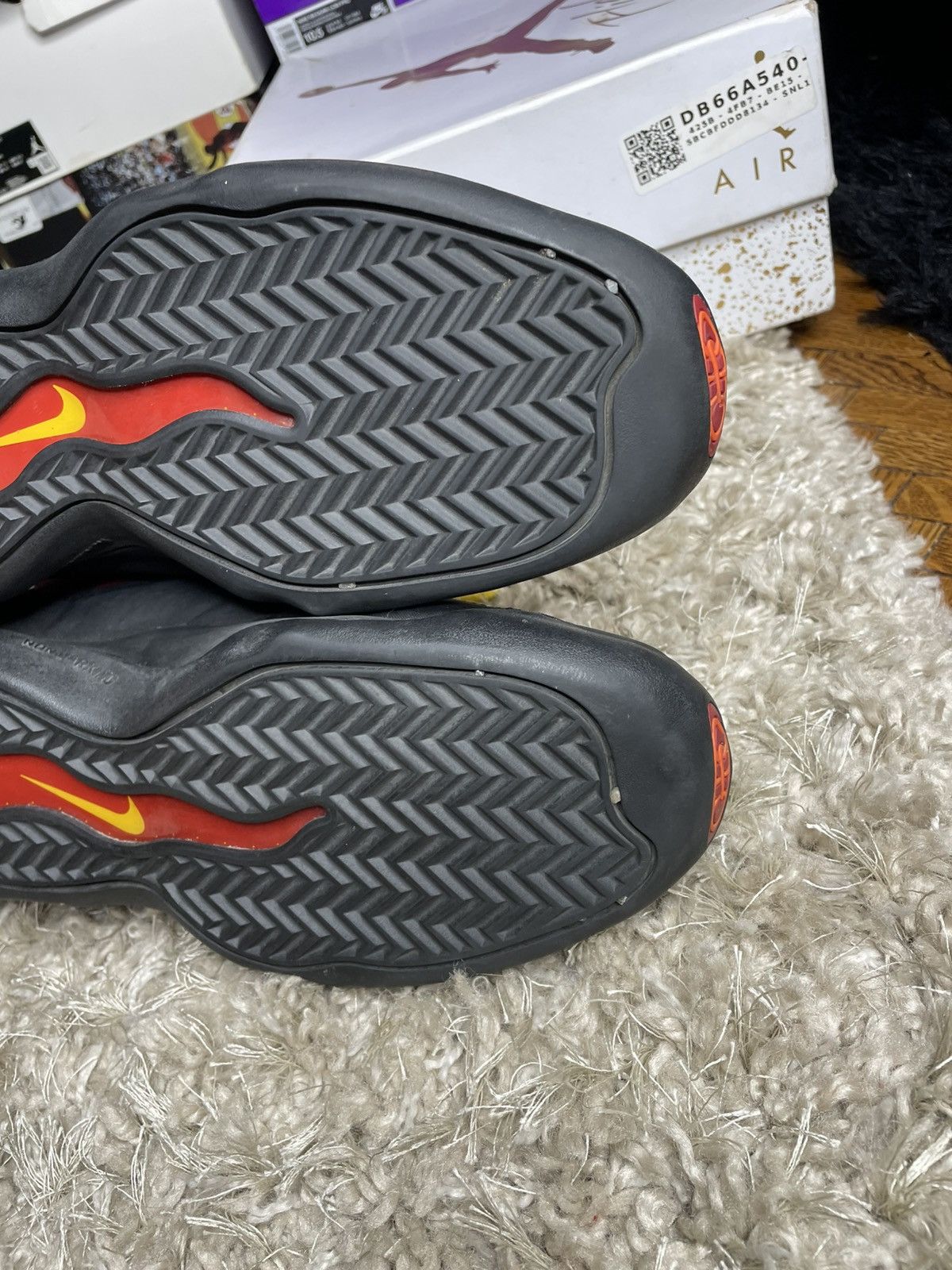 Nike Nik Air Bakin Black Red 2013 Size US 10.5 / EU 43-44 - 10 Thumbnail