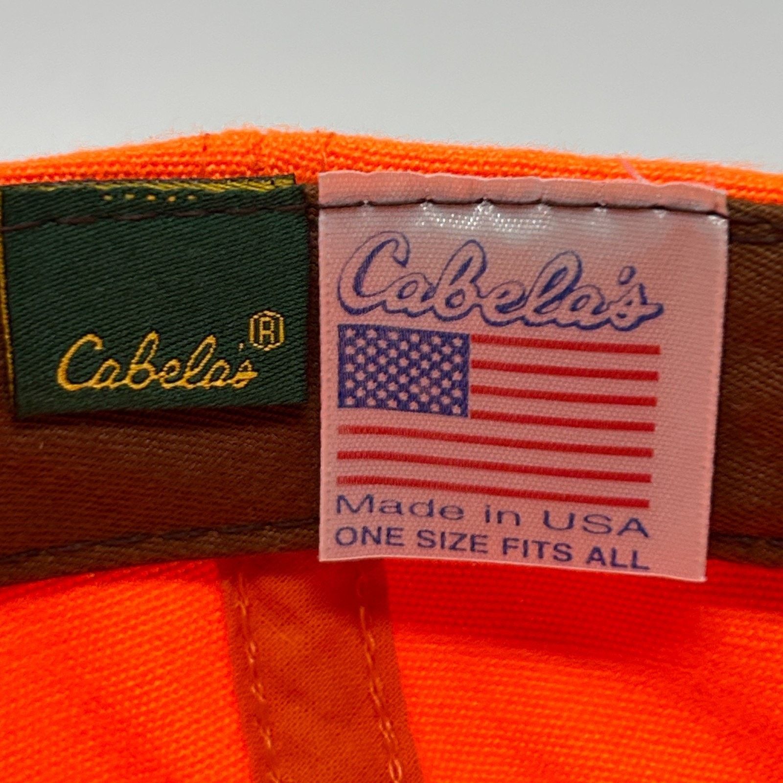 Cabelas Vintage Cabelas Hat Baseball Cap Owatonna Minnesota Orange Size ONE SIZE - 11 Thumbnail