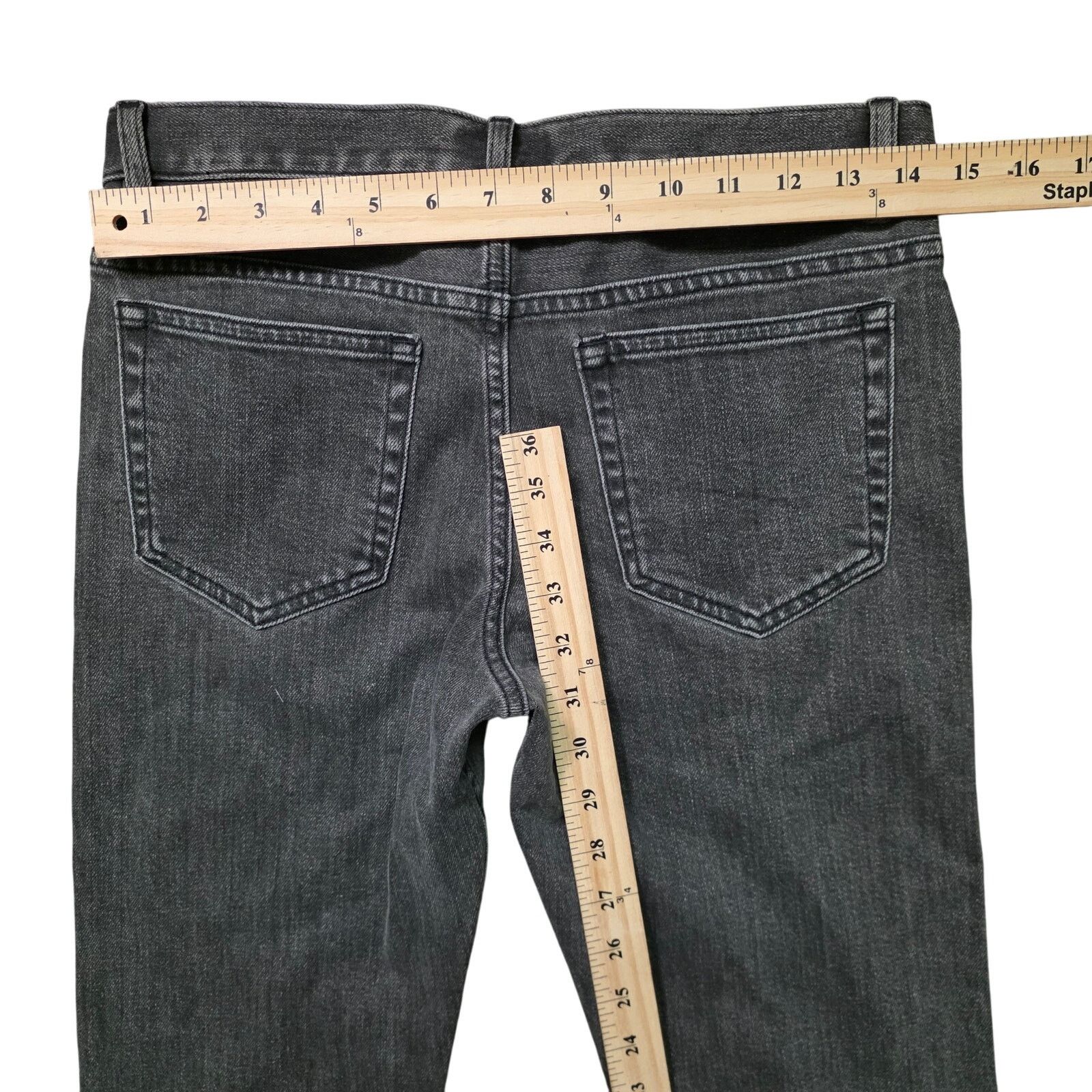 A.P.C. APC Petit New Standard Jeans Men 28 Dark Grey Denim Slim Fit Size US 28 / EU 44 - 7 Thumbnail