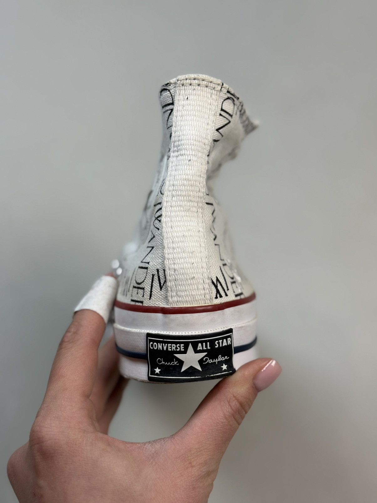 Converse × JW Anderson JW Anderson High Top Graphic Print Lace Up Sneakers Shoes Size US 8 / IT 38 - 16 Thumbnail