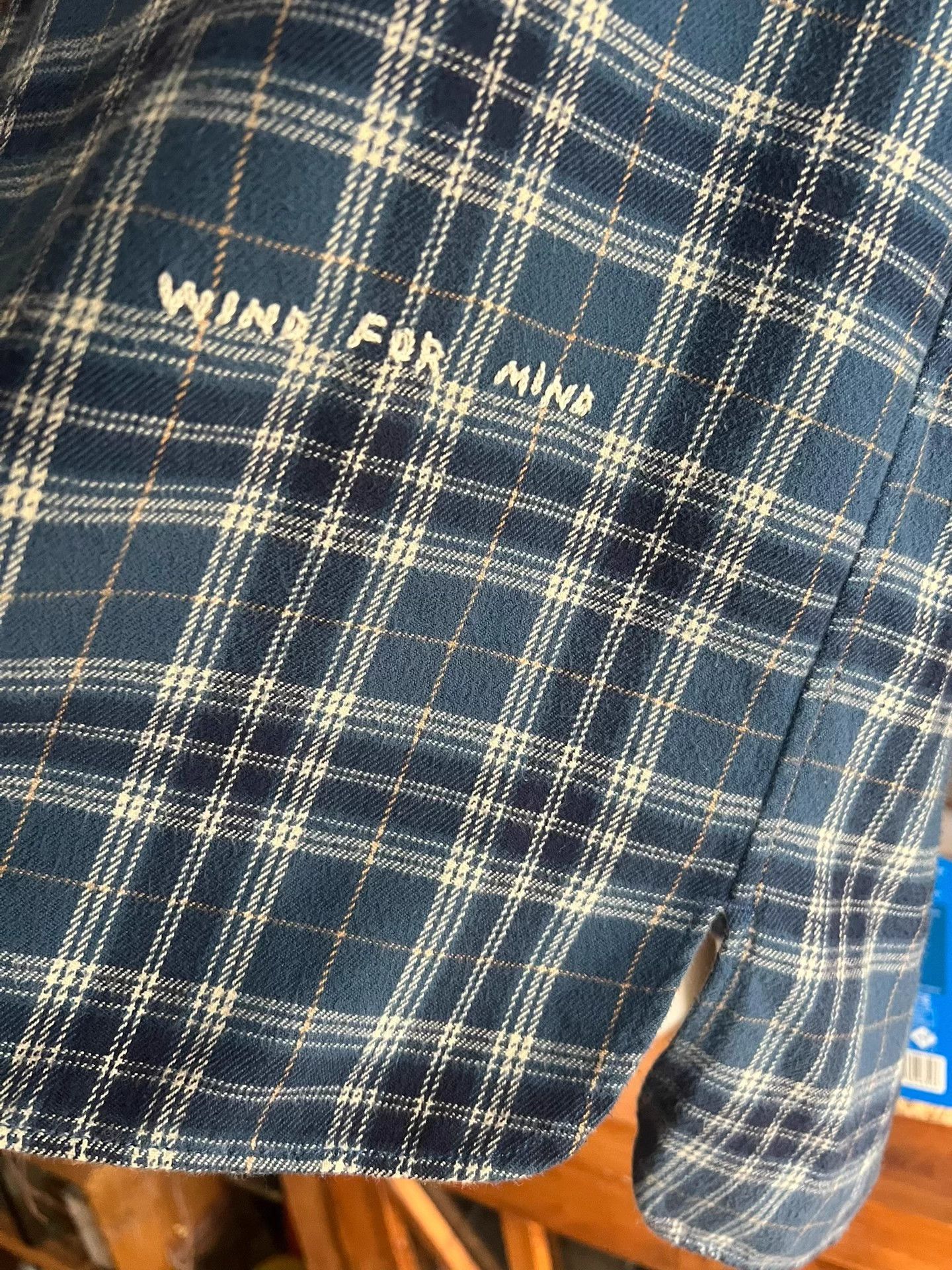 Porter Classic Porter Classic Indigo Check Long Shirt Rare Size US M / EU 48-50 / 2 - 4 Thumbnail