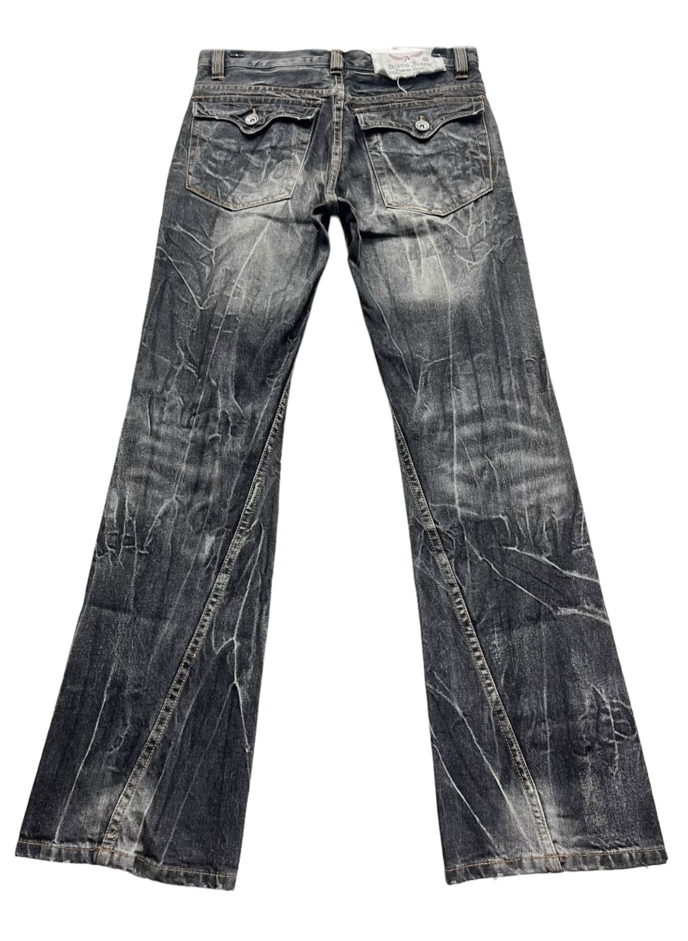 Artful Dodger 🔥FYE FLARE🔥ANTFUI Punk Clawmark Whisker Luxury Denim Japan Size US 31 - 4 Thumbnail