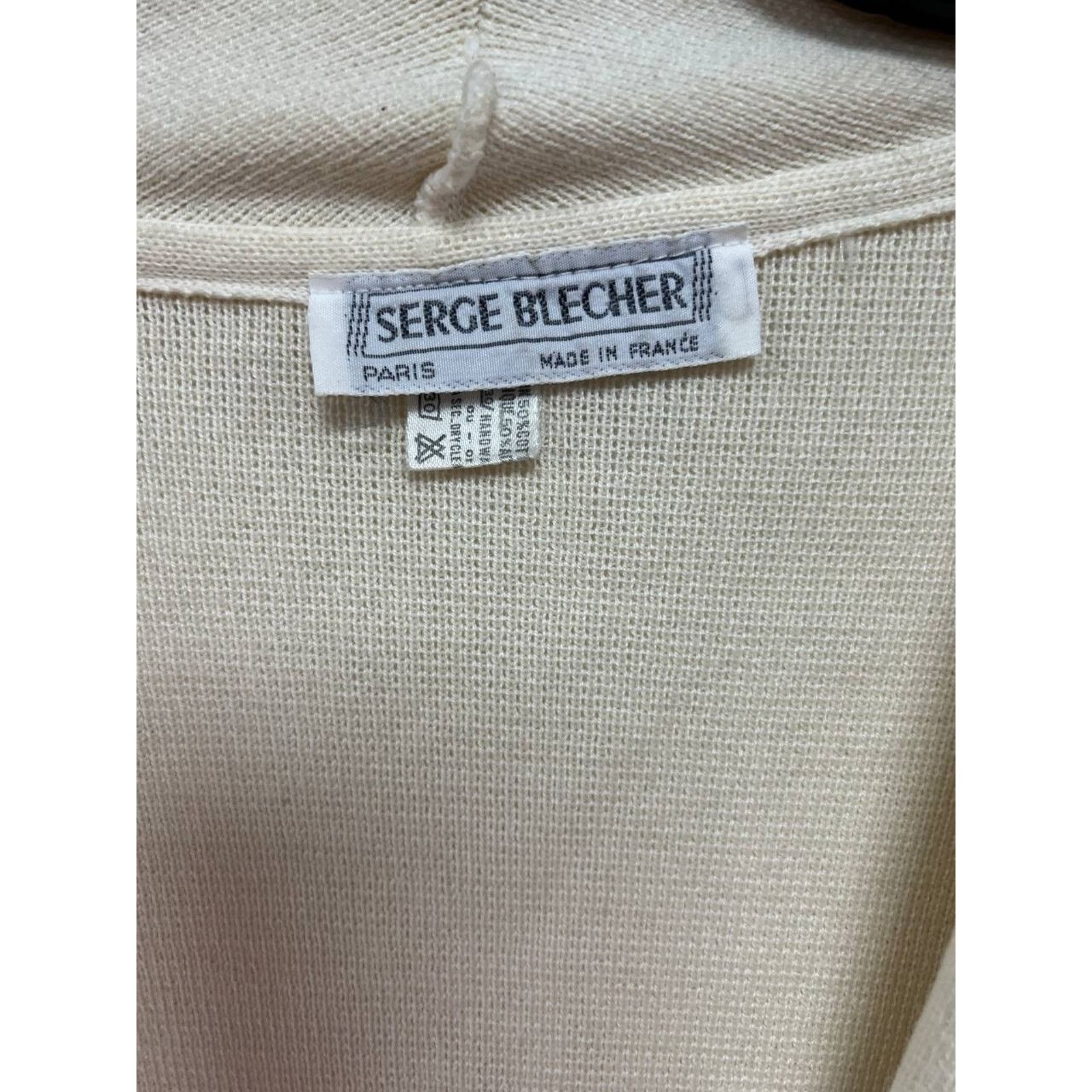 Sergio Rossi SERGE BLECHER France Cardigan Long Cotton Blend L A000136 Size L / US 10 / IT 46 - 3 Thumbnail
