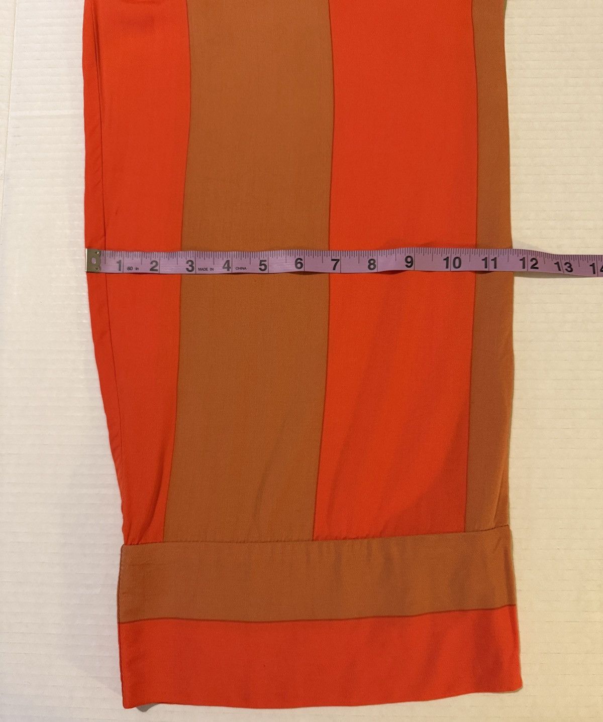 Lovers and Friends Lovers + FRIENDS Orange Colorblock Rayon Wide Leg Capri Pant Size 26" / US 2 / IT 38 - 10 Thumbnail