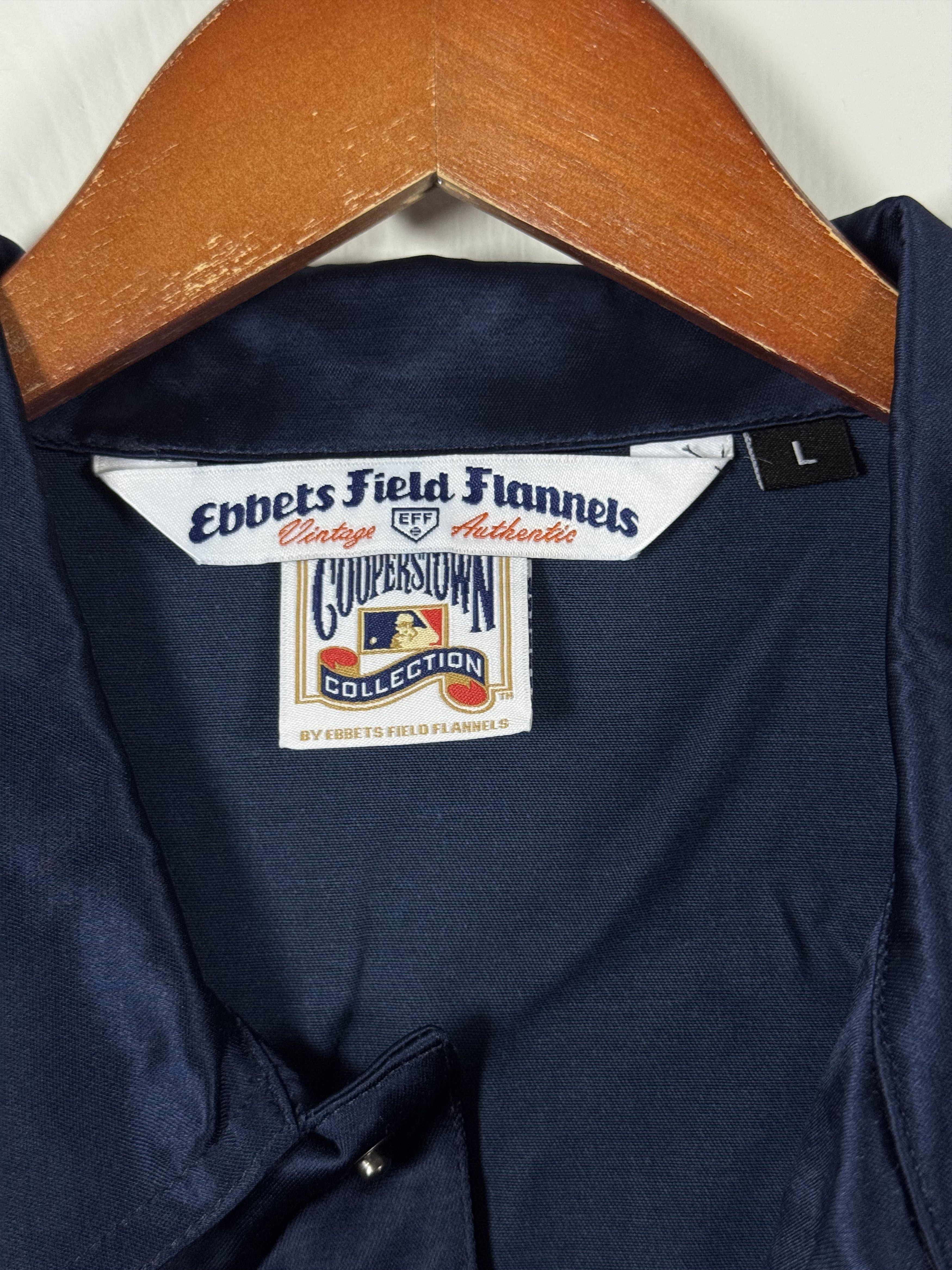 Ebbets Field Flannels New York Yankees 1946 Satin Windbreaker Jacket Navy Size US L / EU 52-54 / 3 - 5 Thumbnail