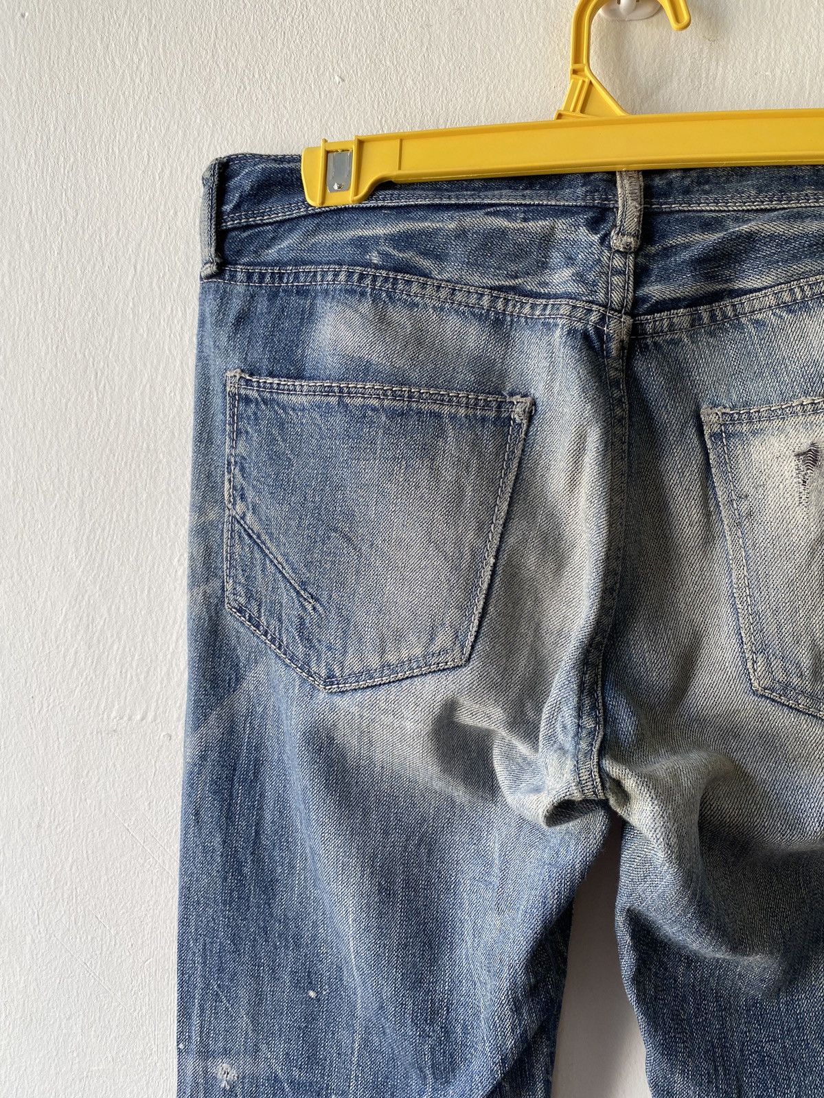 GOSTAR DE FUGA × Japanese Brand Japanese Vintage Gostar De Fuga Lighting Washed Denim Size US 31 - 13 Thumbnail
