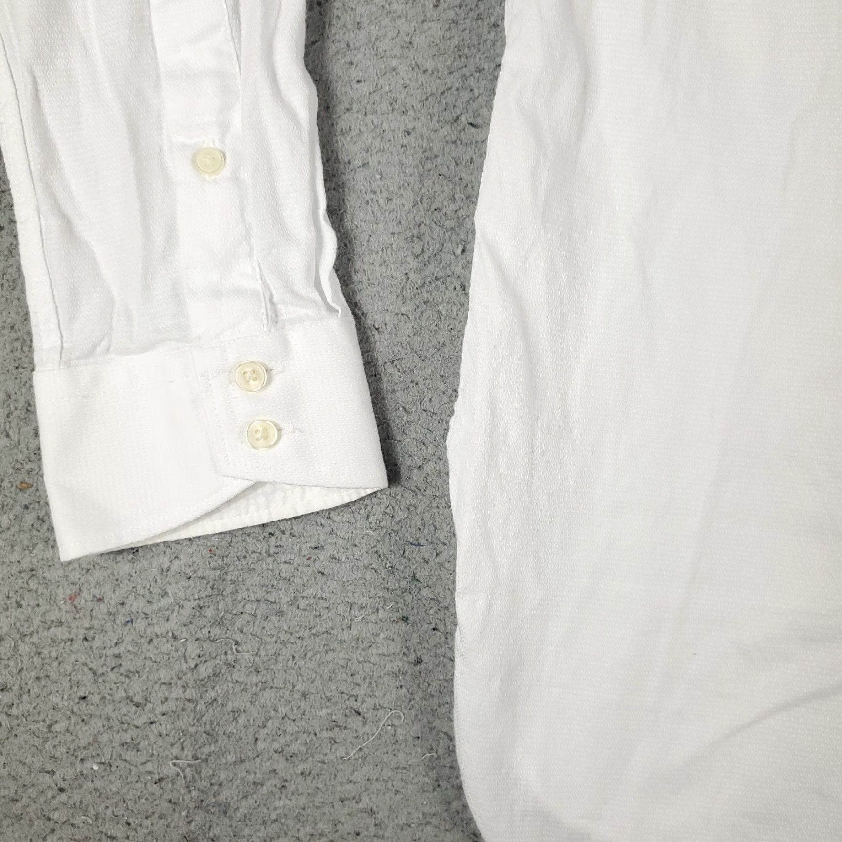 Ted Baker VINTAGE Ted Baker London Dress Shirt Mens Size 16 Long Sleeve White Business Formal Casual Wedding Size 42R - 4 Thumbnail
