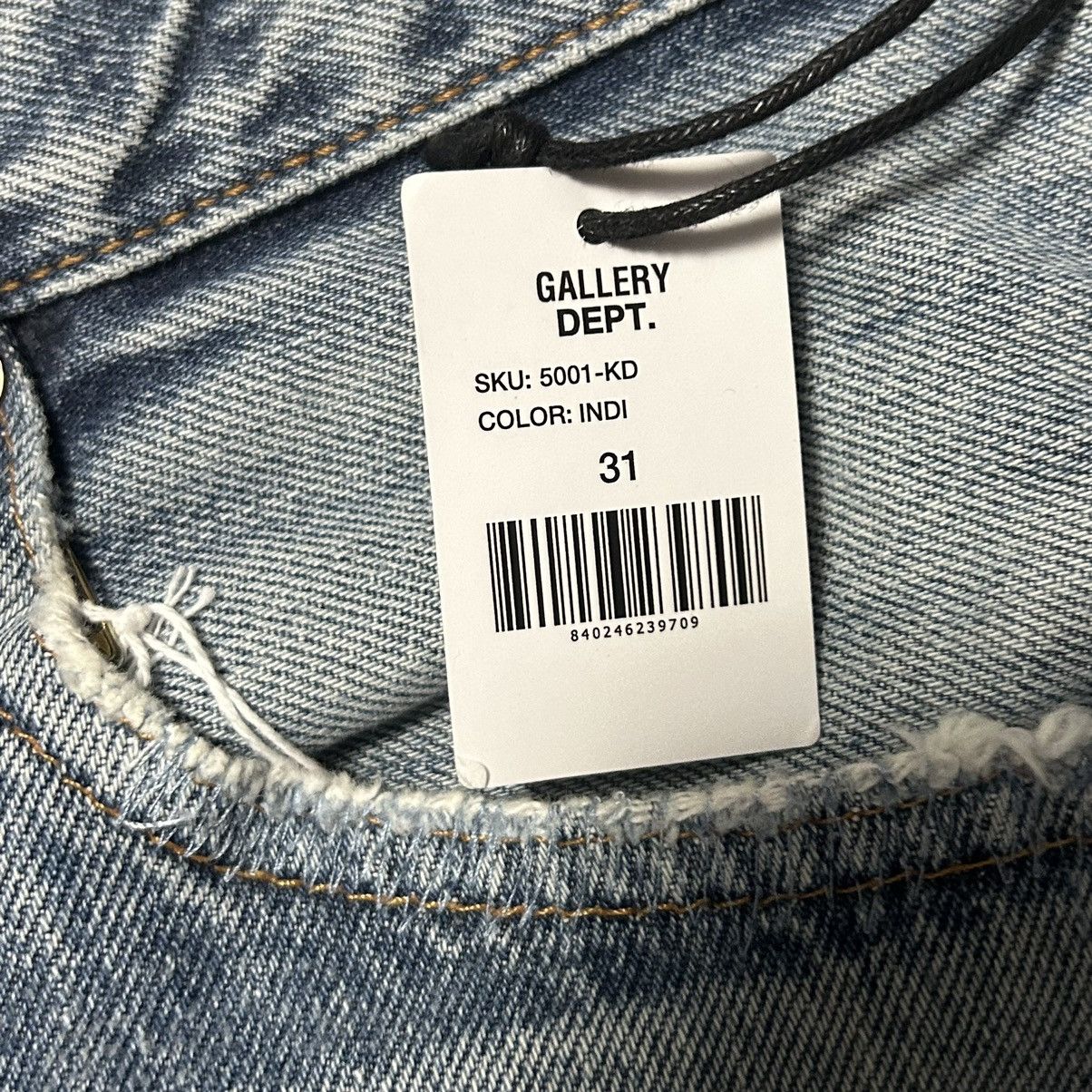 Gallery Dept. New Gallery Dept. Distressed Patchwork Straight Fit Jeans Size US 31 - 6 Thumbnail