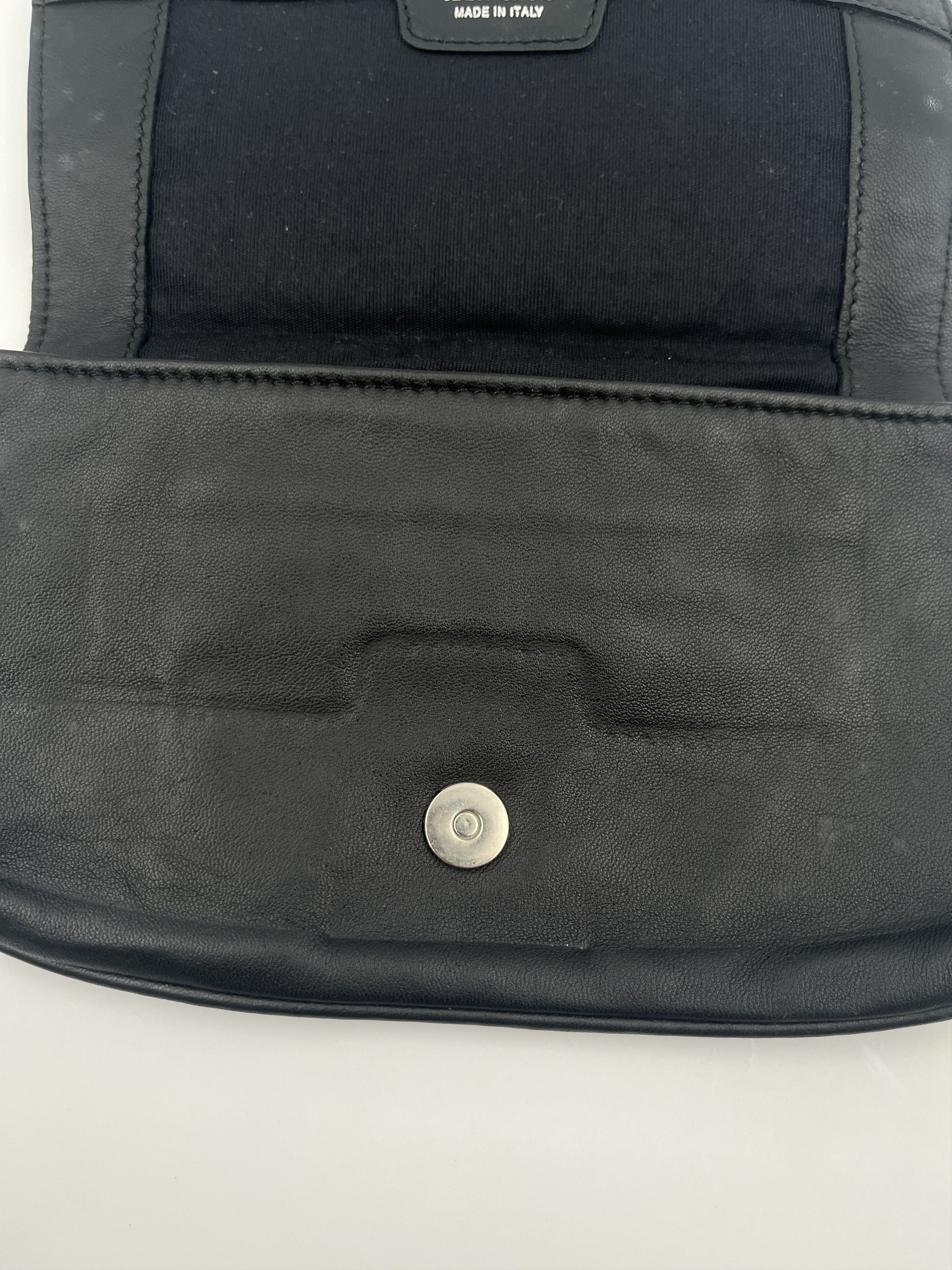 Jimmy Choo Jimmy Choo Black Star-Studded Leather Pouch Size ONE SIZE - 4 Thumbnail