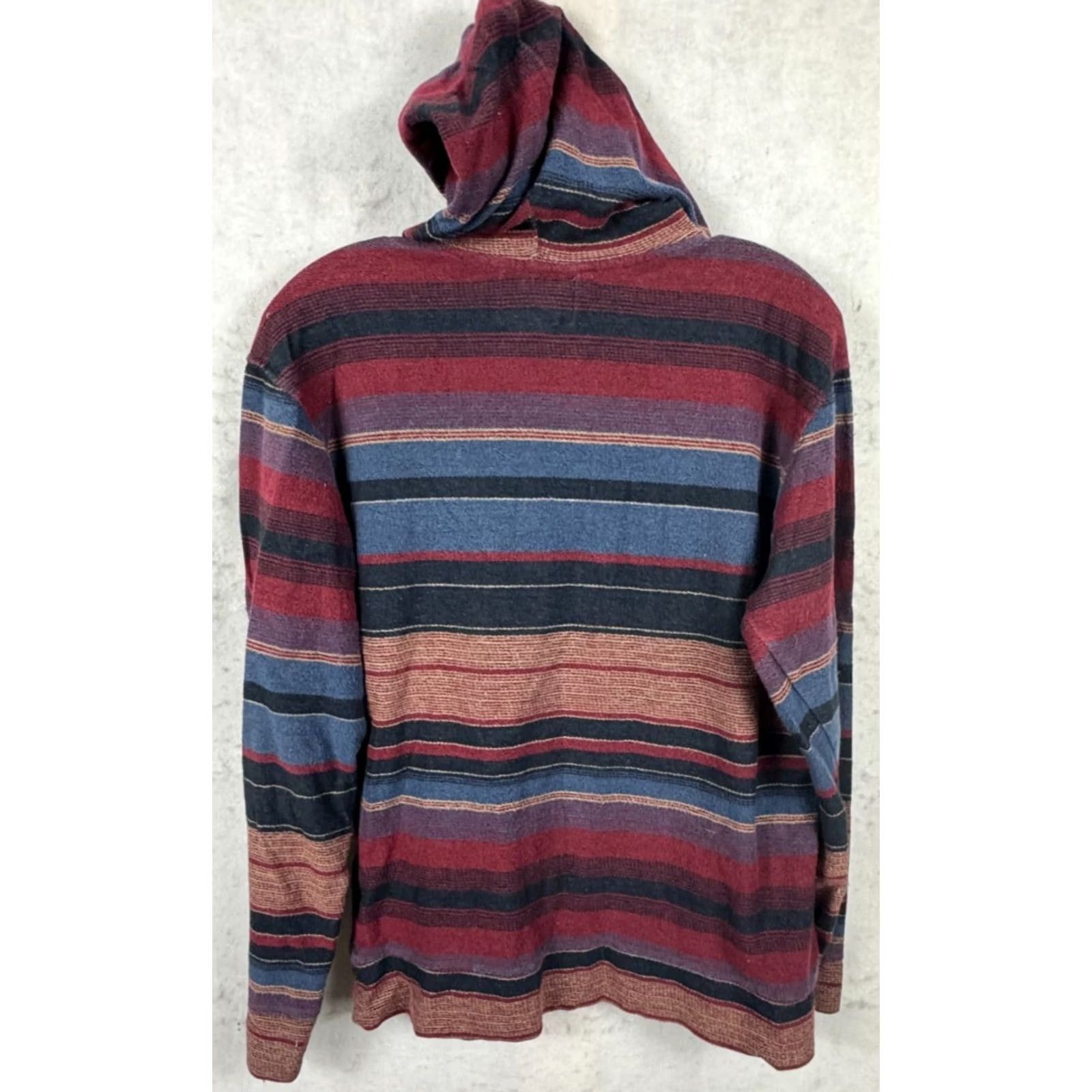 Vissla Vissla Hoodie Mens Button Henley Baja Sweatshirt Striped Pullover Long Sleeve Blue Surfer Medium Size US M / EU 48-50 / 2 - 4 Thumbnail