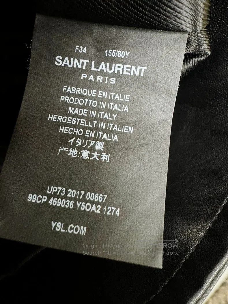 Yves Saint Laurent Saint Laurent Leather Biker Jacket Size 34. Size US XS / EU 42 / 0 - 4 Thumbnail