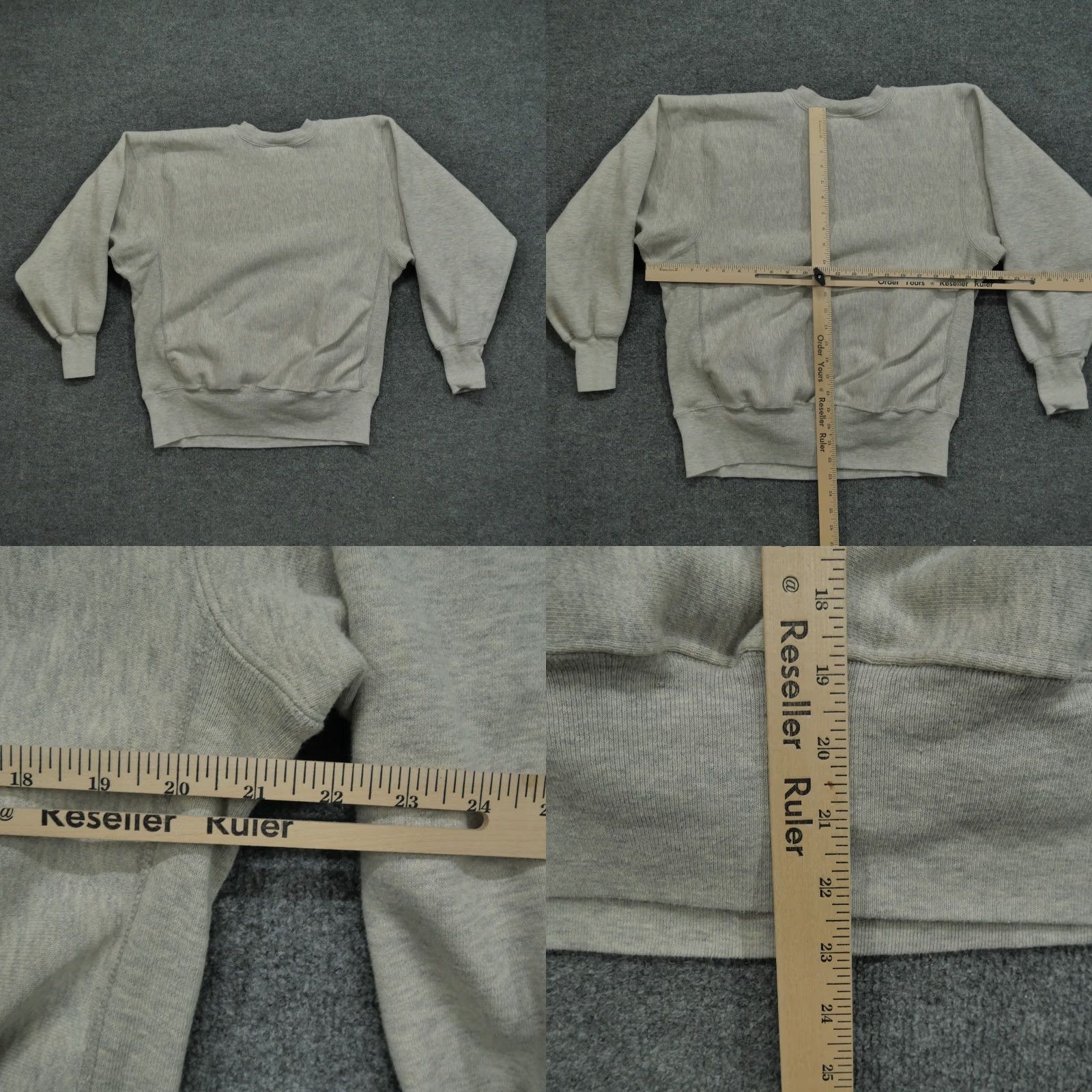CO VINTAGE Adirondack Garment Co Sweatshirt Mens M Grey Reverse Weave Blank Crew Neck 90s Logo Pullover Size US M / EU 48-50 / 2 - 8 Thumbnail