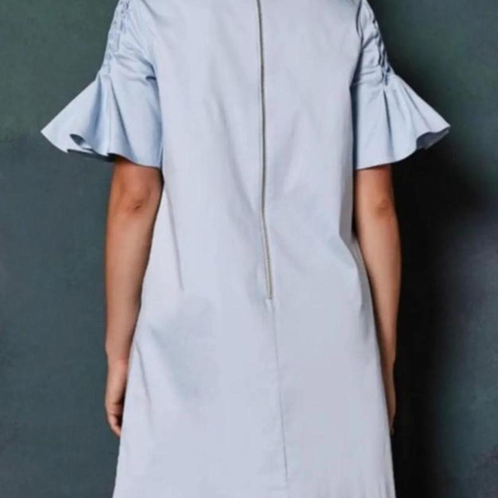Ted Baker Light Blue Mini Ted baker dress - summer blue ruffle dress. Size S / US 4 / IT 40 - 3 Thumbnail
