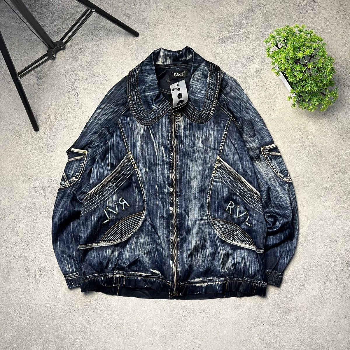 Japan vintage Ravel faded Rare y2k jacket