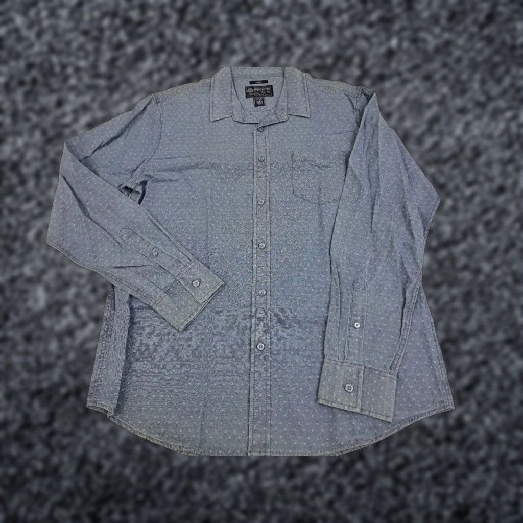 Vintage American Rag Shirt Mens Blue Long Sleeve Button-Up Size L Size US L / EU 52-54 / 3 - 1 Thumbnail