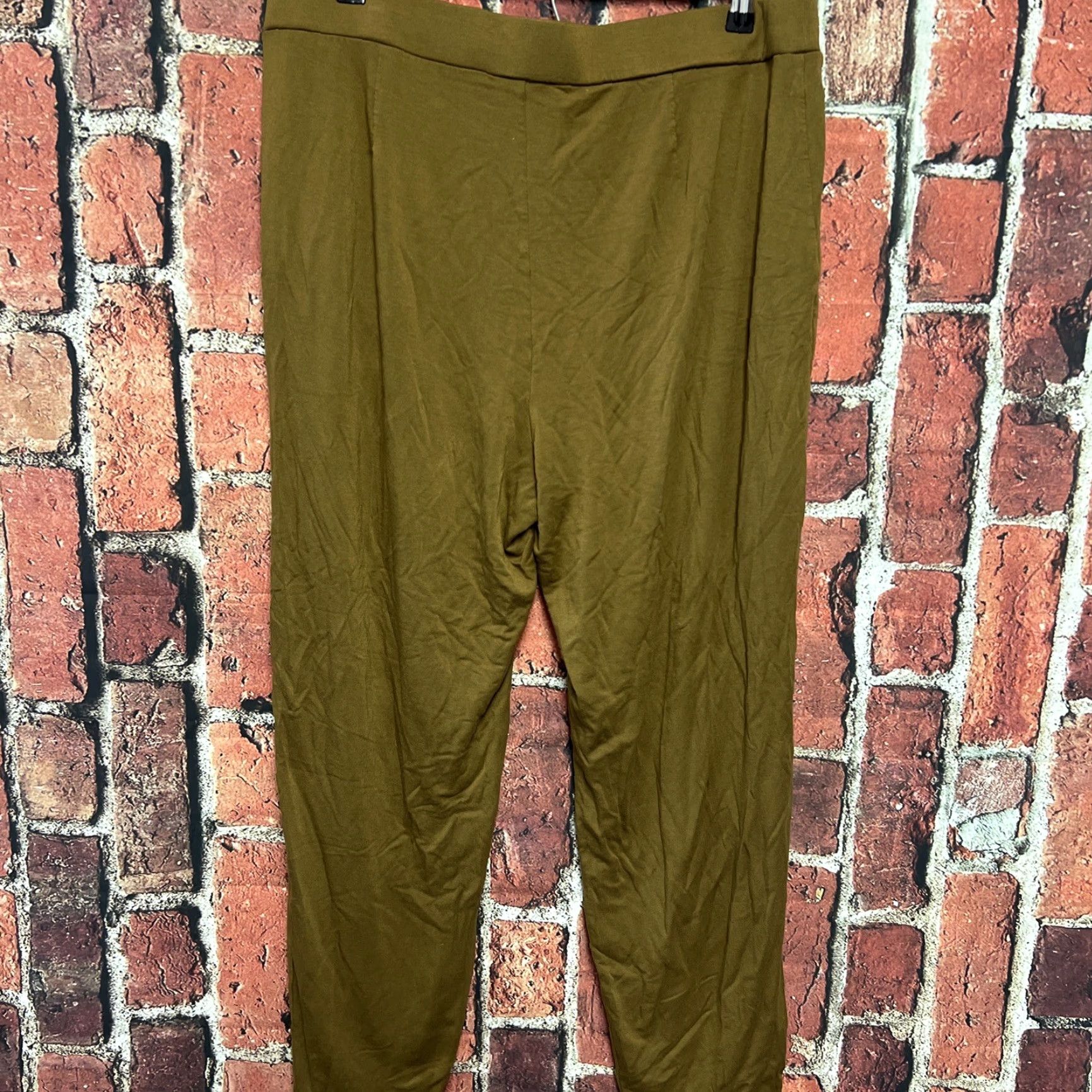 J. Jill J Jill Pure Jill Tranquility Fleece Pants Womens XL Yellow Jogger Elastic Waist Straight Leg Casual Size 40" / US 18 - 3 Thumbnail