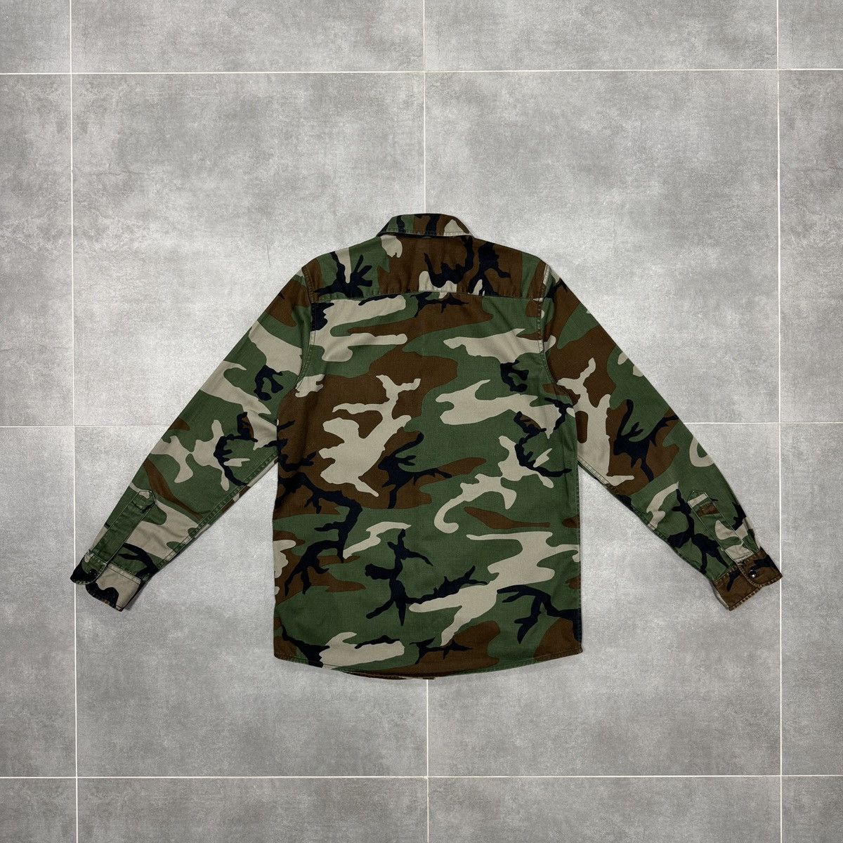 Carhartt Wip Carhartt WIP L/S Military Shirt Button Camouflage Men Size M Size US M / EU 48-50 / 2 - 20 Thumbnail