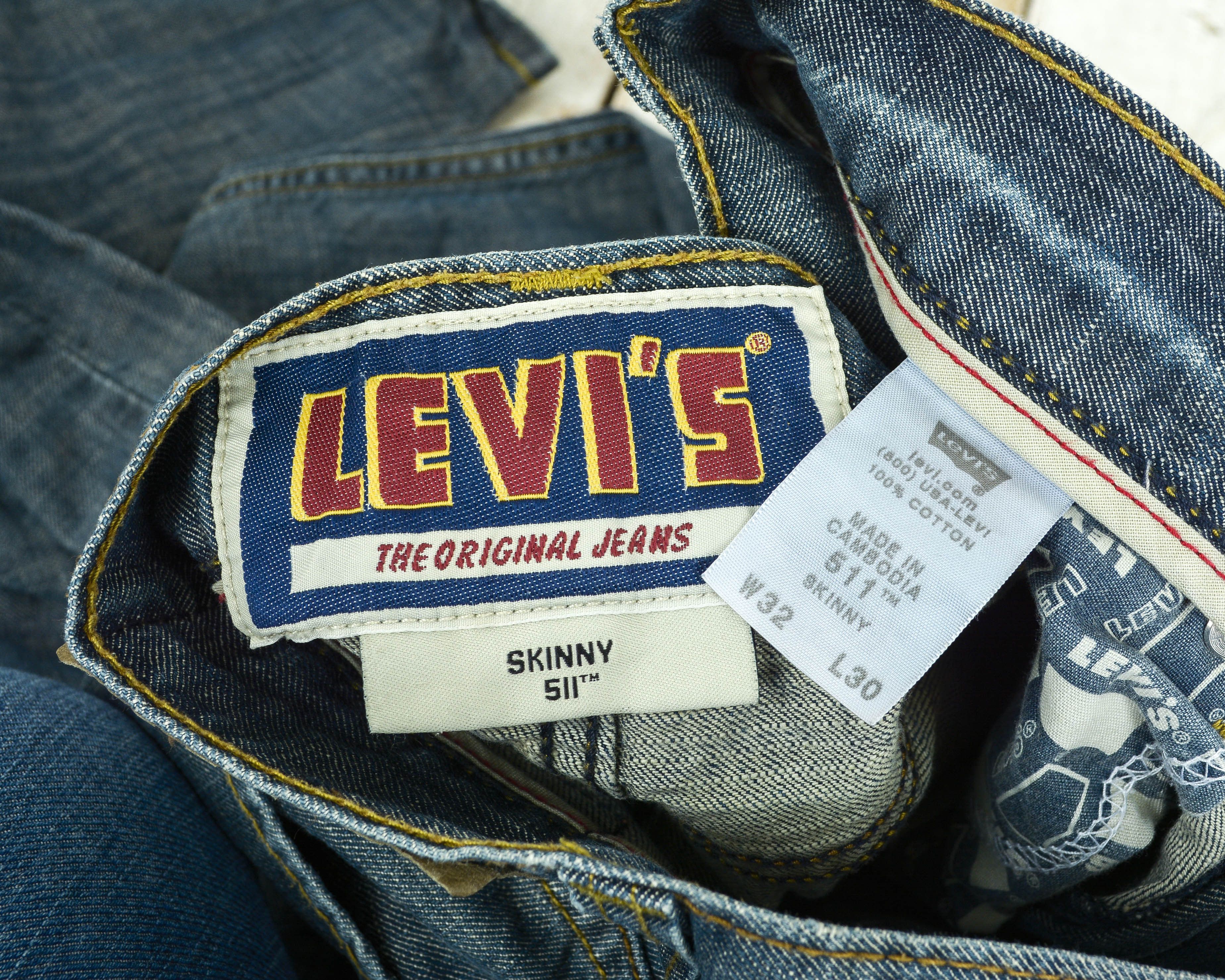 Levi's LEVI STRAUSS 511 W32 L30 Skinny Jeans Denim Pants Trousers Size US 32 / EU 48 - 6 Thumbnail