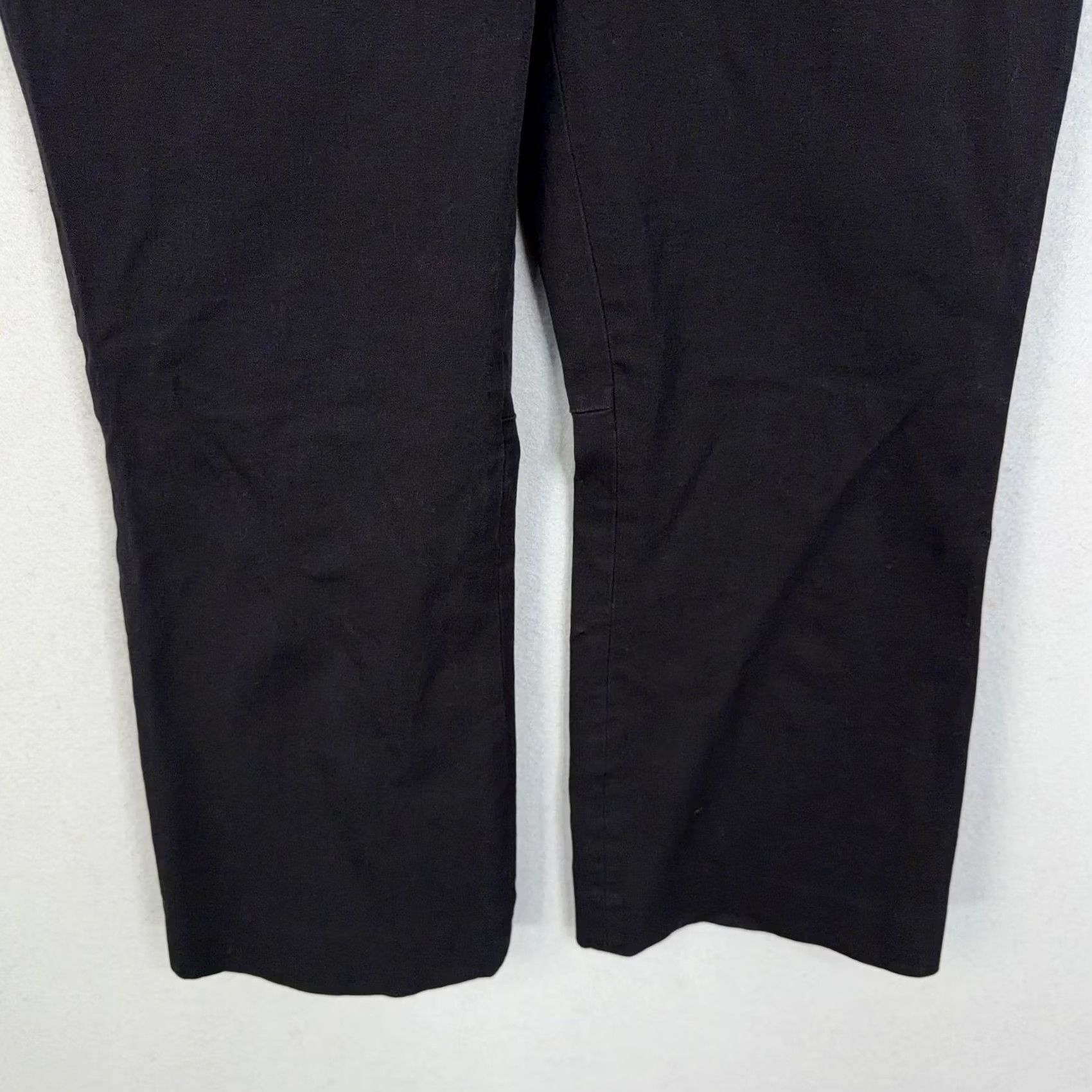 J.Crew J.CREW Womens Hayden Crop Flare Pants Work Office Black Twill Stretch Size 27" / US 4 / IT 40 - 3 Thumbnail
