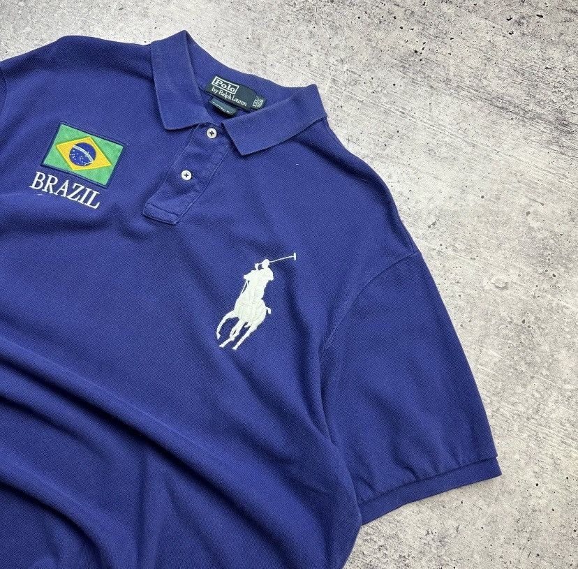 Polo Ralph Lauren Chief Keef Polo Ralph Lauren Brazil Polo Shirt Size US XXL / EU 58 / 5 - 5 Thumbnail