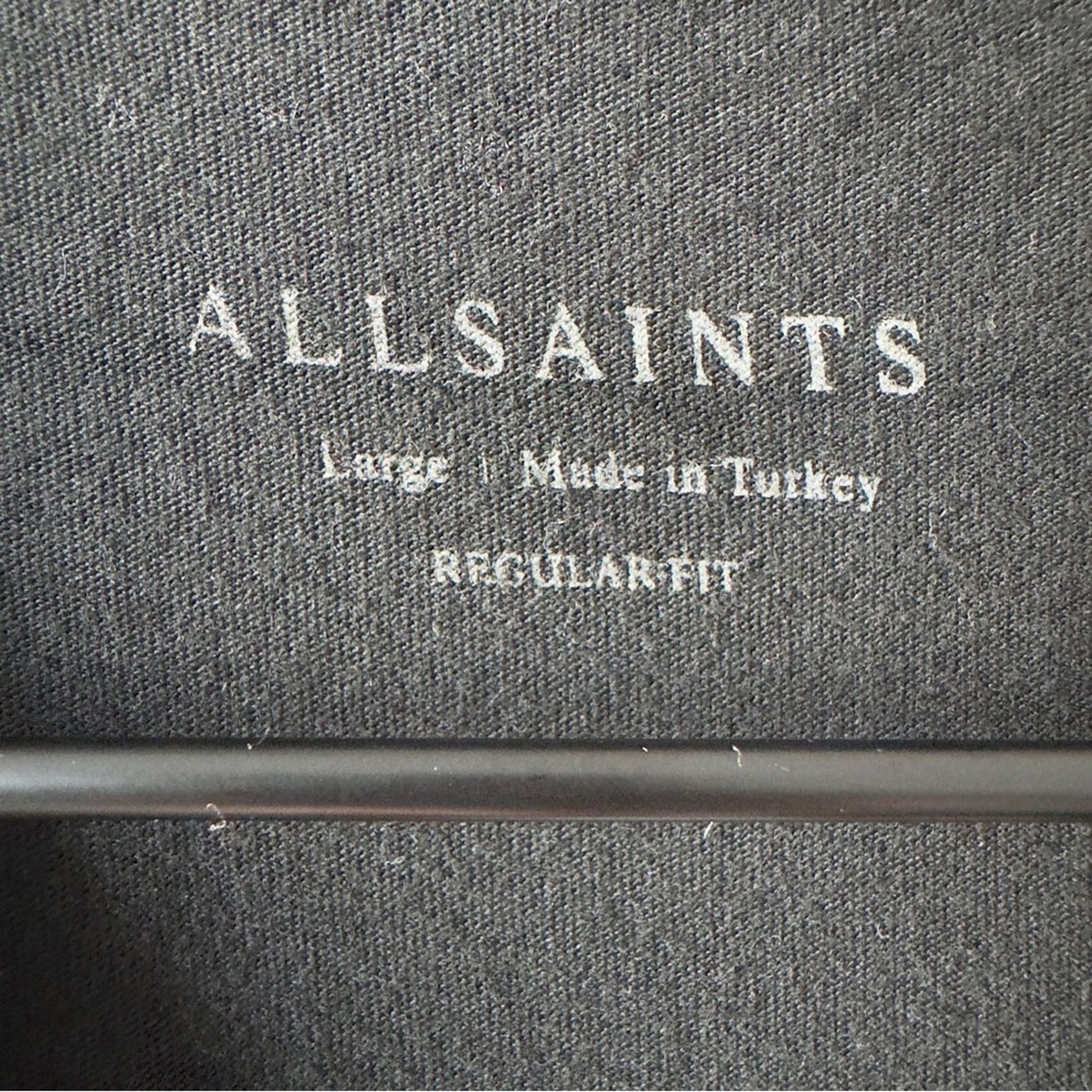 Allsaints All Saints 100% Cotton Black and White Short Sleeve Tee Dye Size US L / EU 52-54 / 3 - 6 Thumbnail