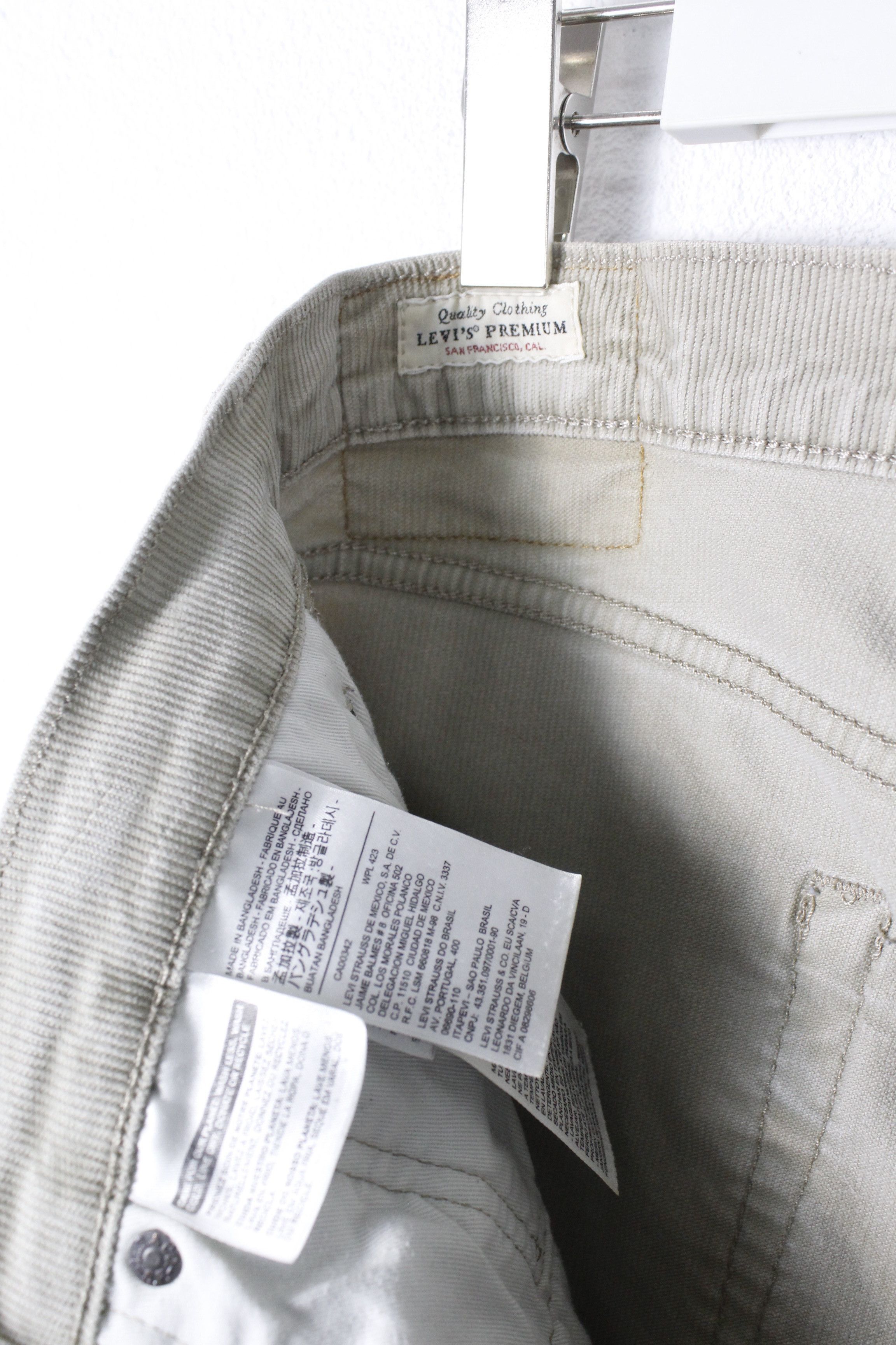Levi's × Levi's Vintage Clothing Levi's 514 Big E Beige Corduroy Velvet Denim Pants Size US 34 / EU 50 - 8 Thumbnail