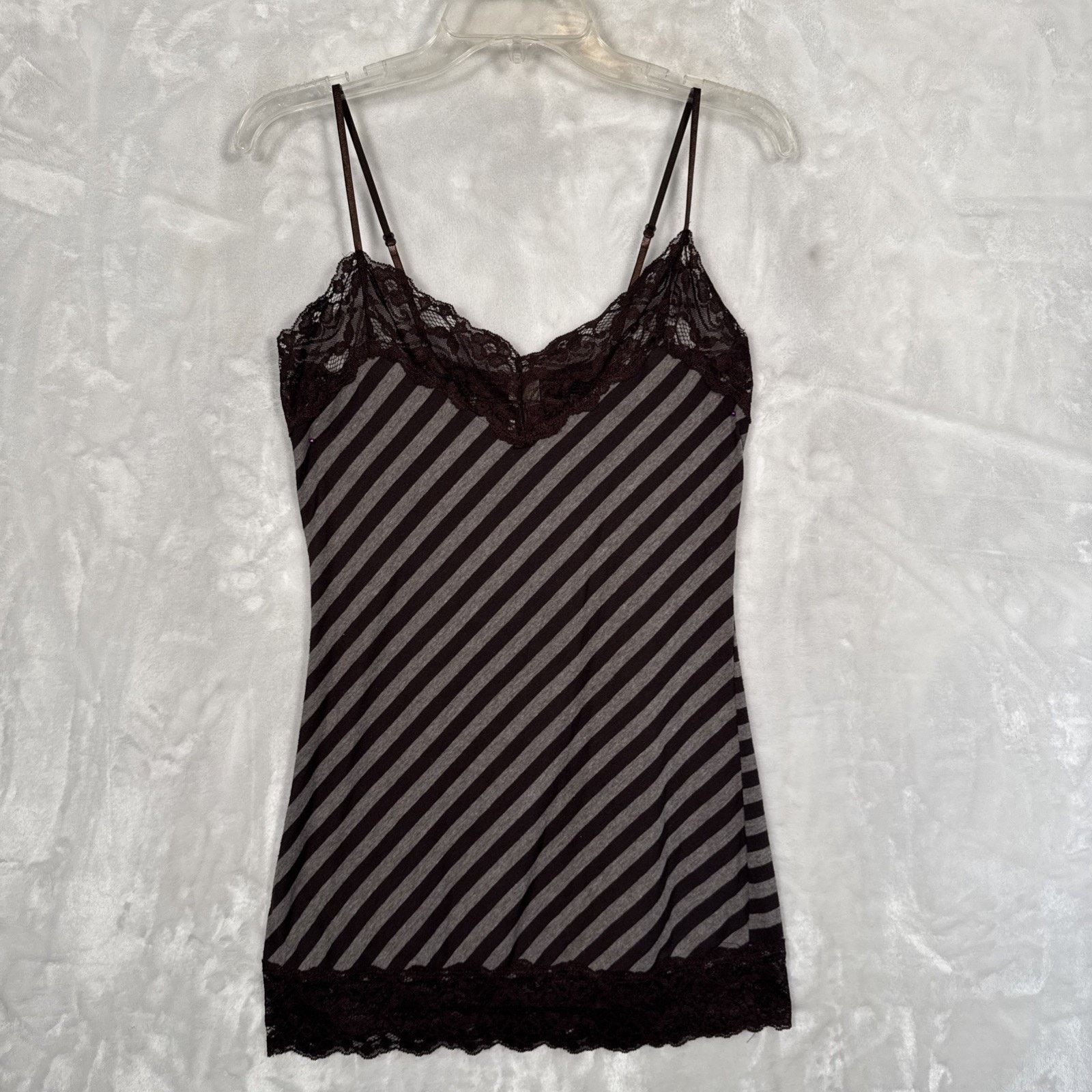 Kiwi Vintage 90s Y2K Kiwi Brown Asymmetrical Cami Tank Top M Size M / US 6-8 / IT 42-44 - 1 Thumbnail