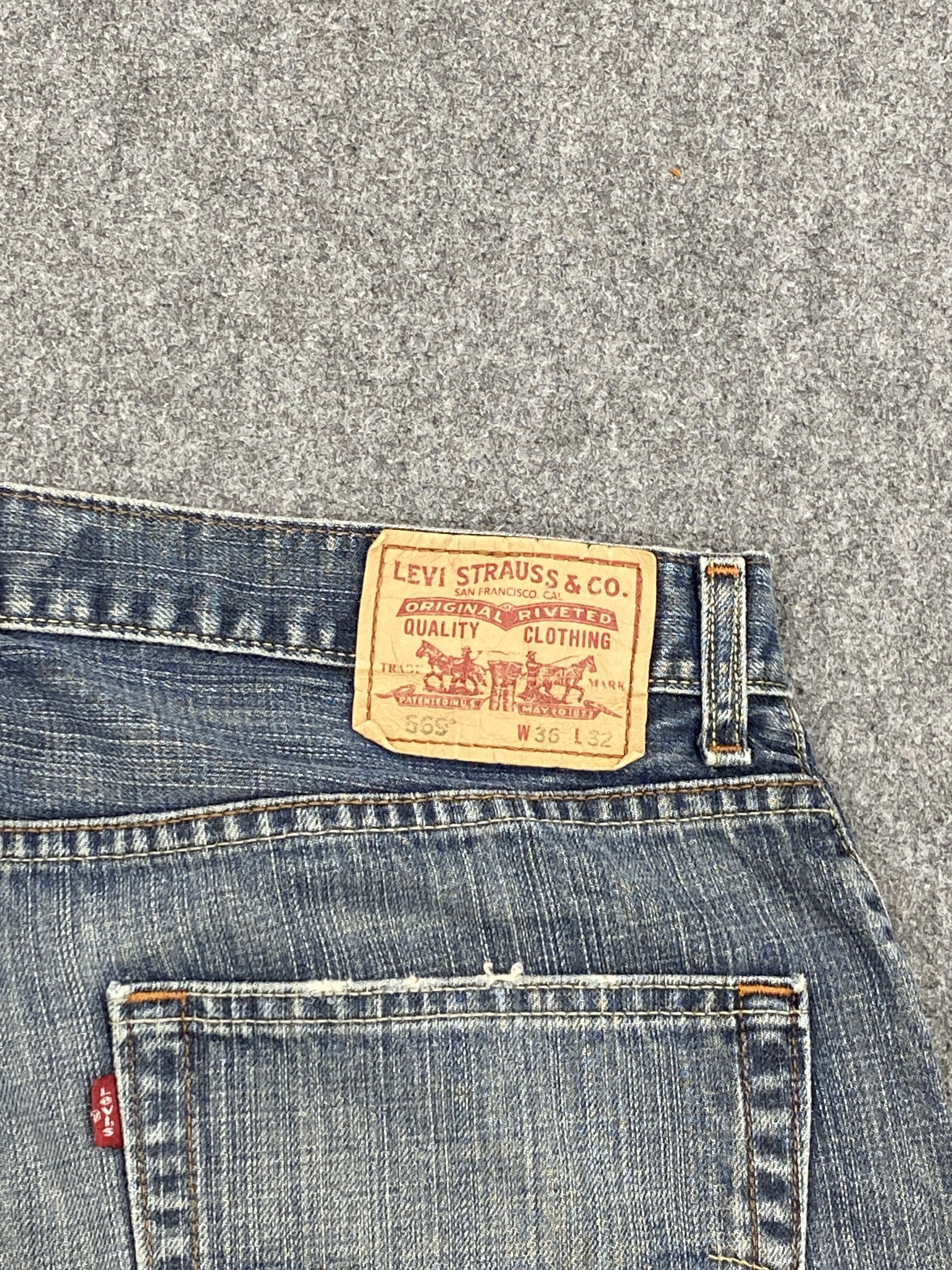 Levi's Loose Straight Vintage Levis 569 Jeans DP2614 Size US 35 - 5 Thumbnail
