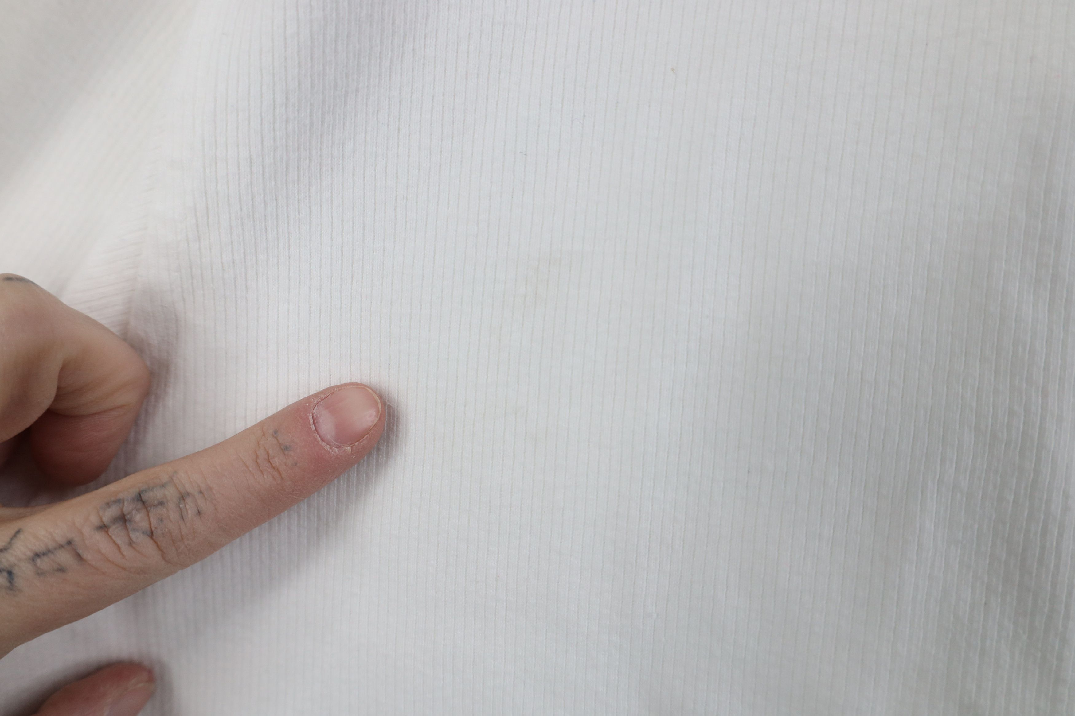 Nautica Vintage 90s Nautica Heavy Cotton Ribbed Knit T-Shirt White Size US XL / EU 56 / 4 - 7 Thumbnail
