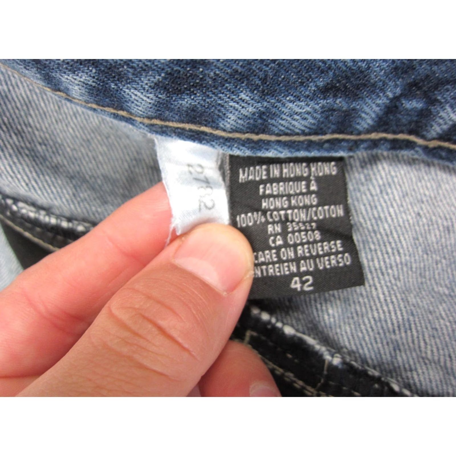 Denime VINTAGE Girbaud Shorts Mens 42 Blue Marithe Francois Denim Baggy Jorts Loose 90s Y2K Size US 42 / EU 58 - 7 Thumbnail