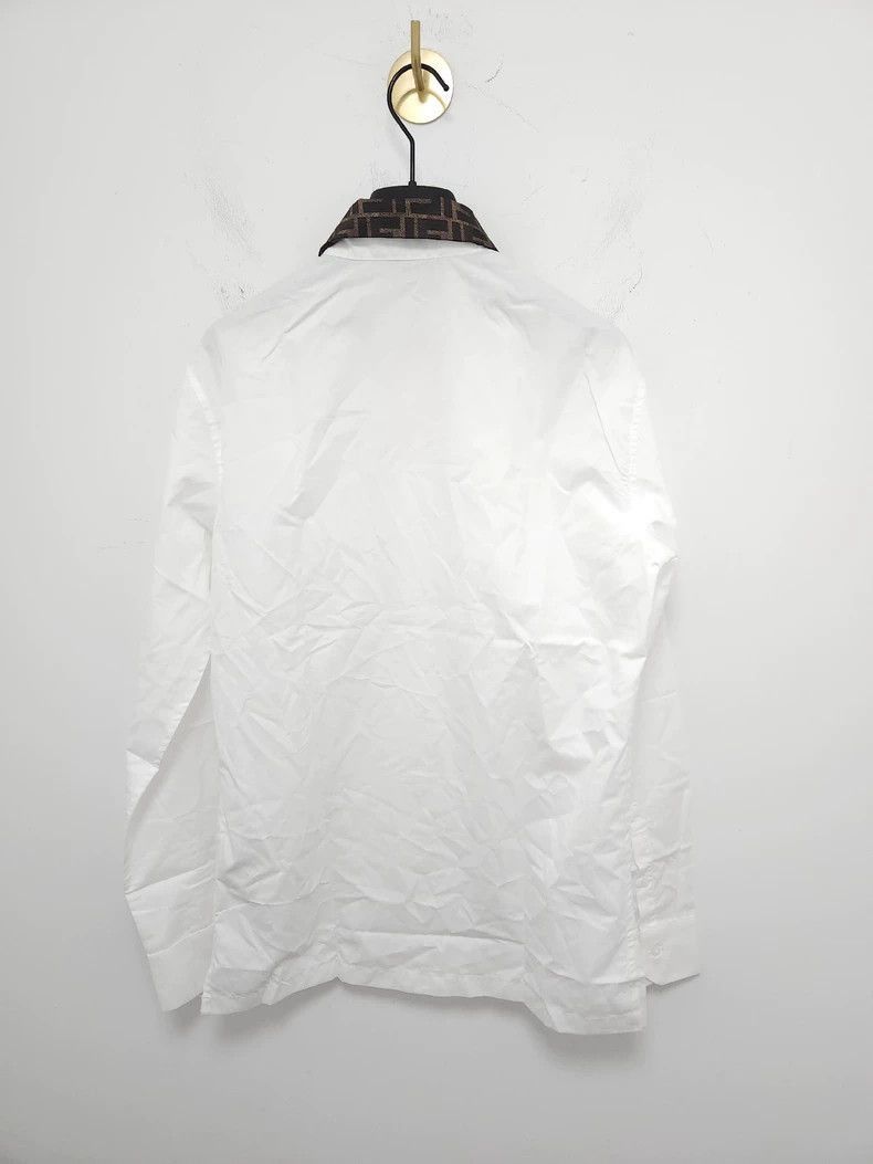 Fendi Fendi FF Print Silk Collar Shirt Size US M / EU 48-50 / 2 - 3 Thumbnail