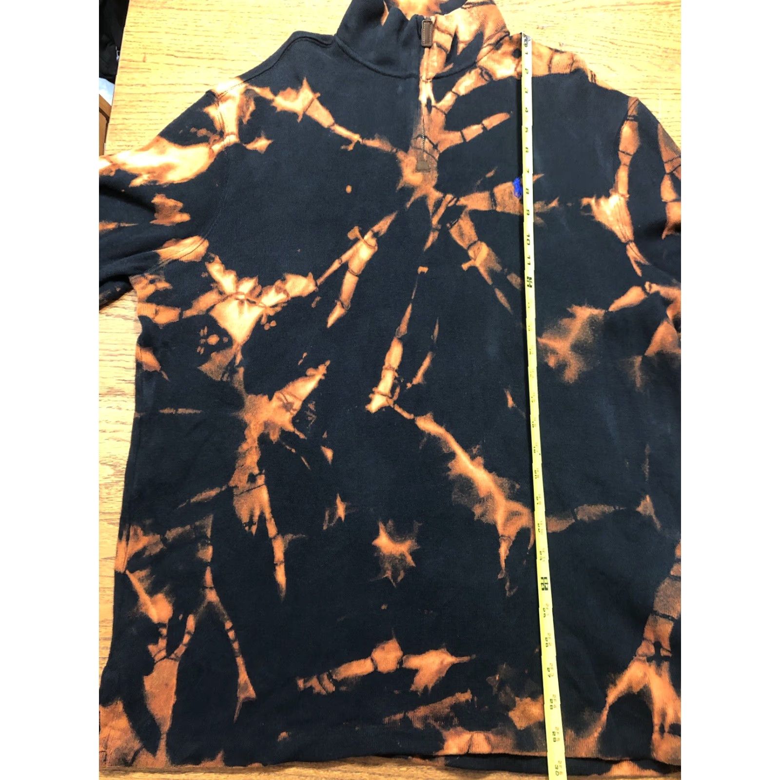 Polo Ralph Lauren Polo Ralph Lauren Sweater Shirt Mens L Black Tie Dye Acid Wash 1/4 Zip Pullover Mock Neck Knit-1 Of 1 Size US L / EU 52-54 / 3 - 5 Thumbnail
