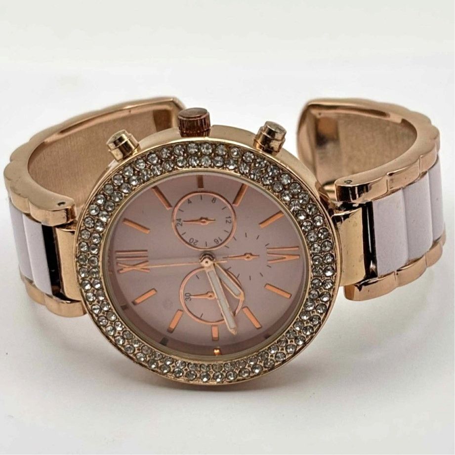 Other Rose Gold Crystal Men's Watch Size ONE SIZE - 2 Thumbnail