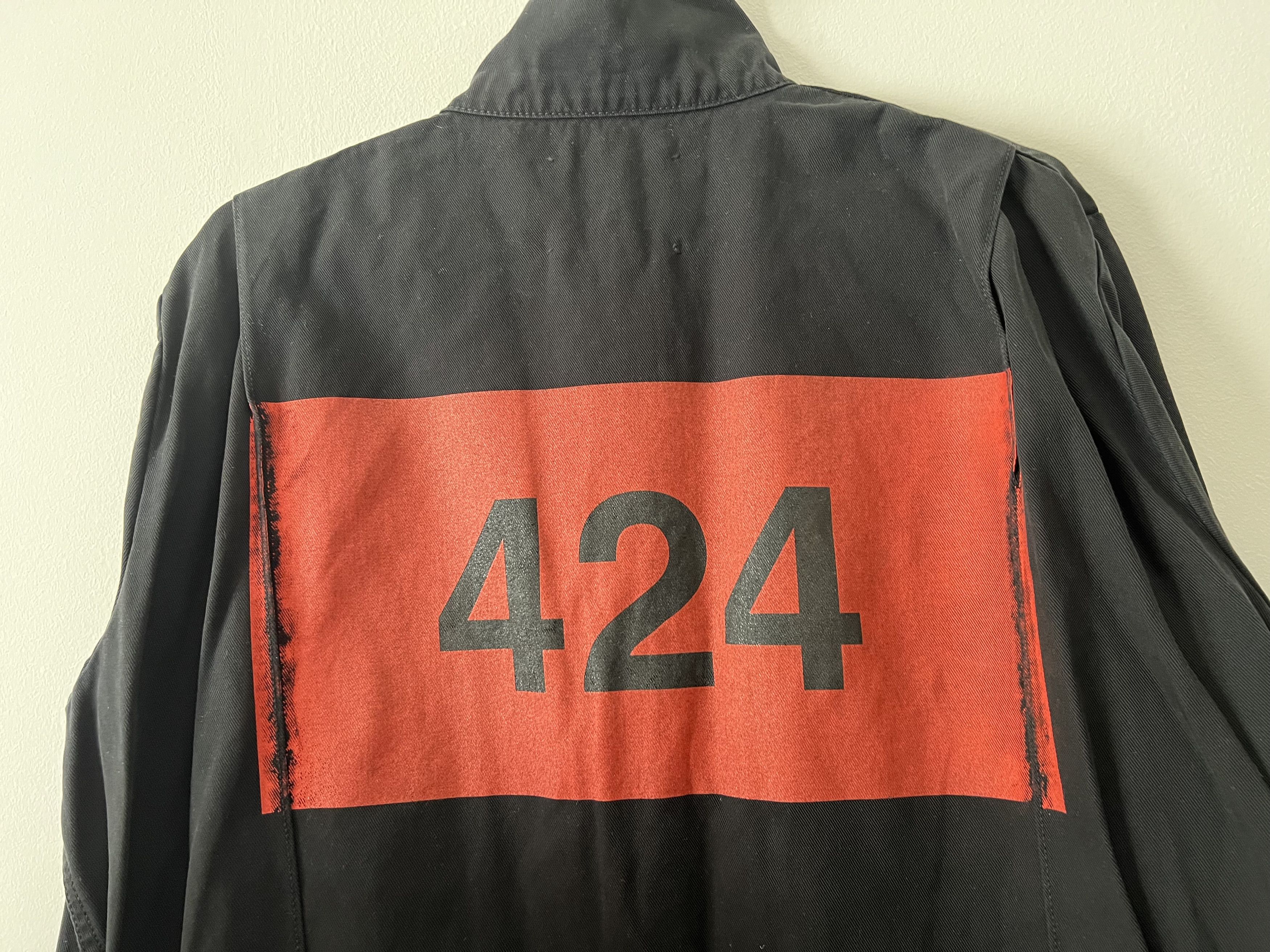 424 back red logo jumpsuit Size US 34 / EU 50 - 10 Thumbnail