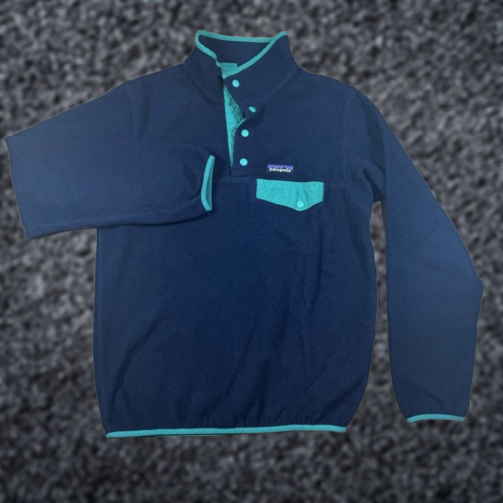 Patagonia Patagonia Synchilla Sweater Women’s Small Teal Button Pullover Deep Pile Size S / US 4 / IT 40 - 1 Thumbnail