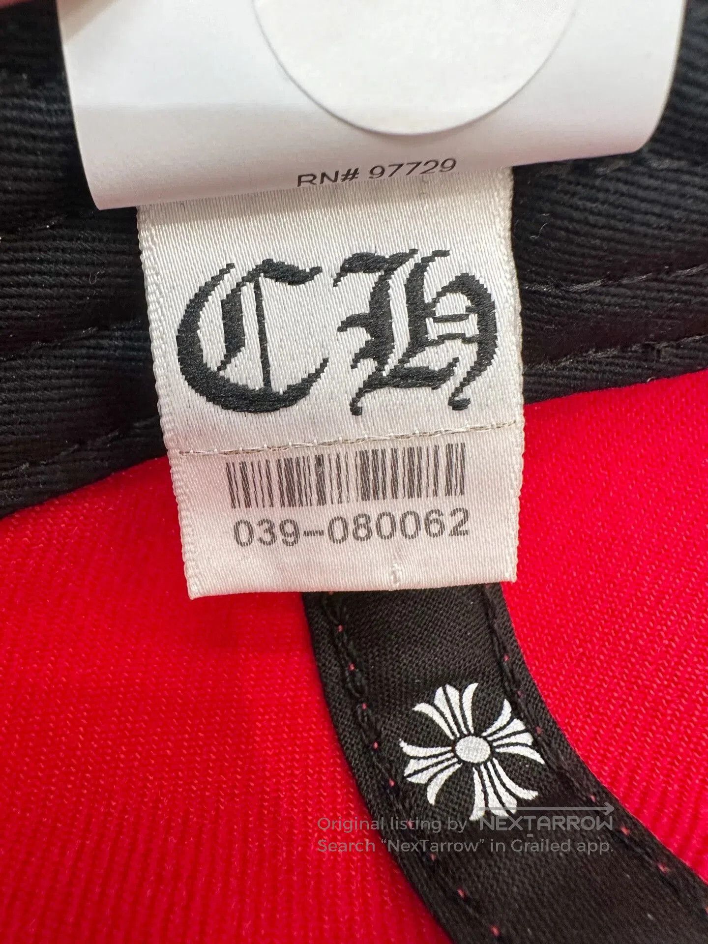 Chrome Hearts chrome hearts red heart embroidery baseball cap. Size ONE SIZE - 7 Thumbnail