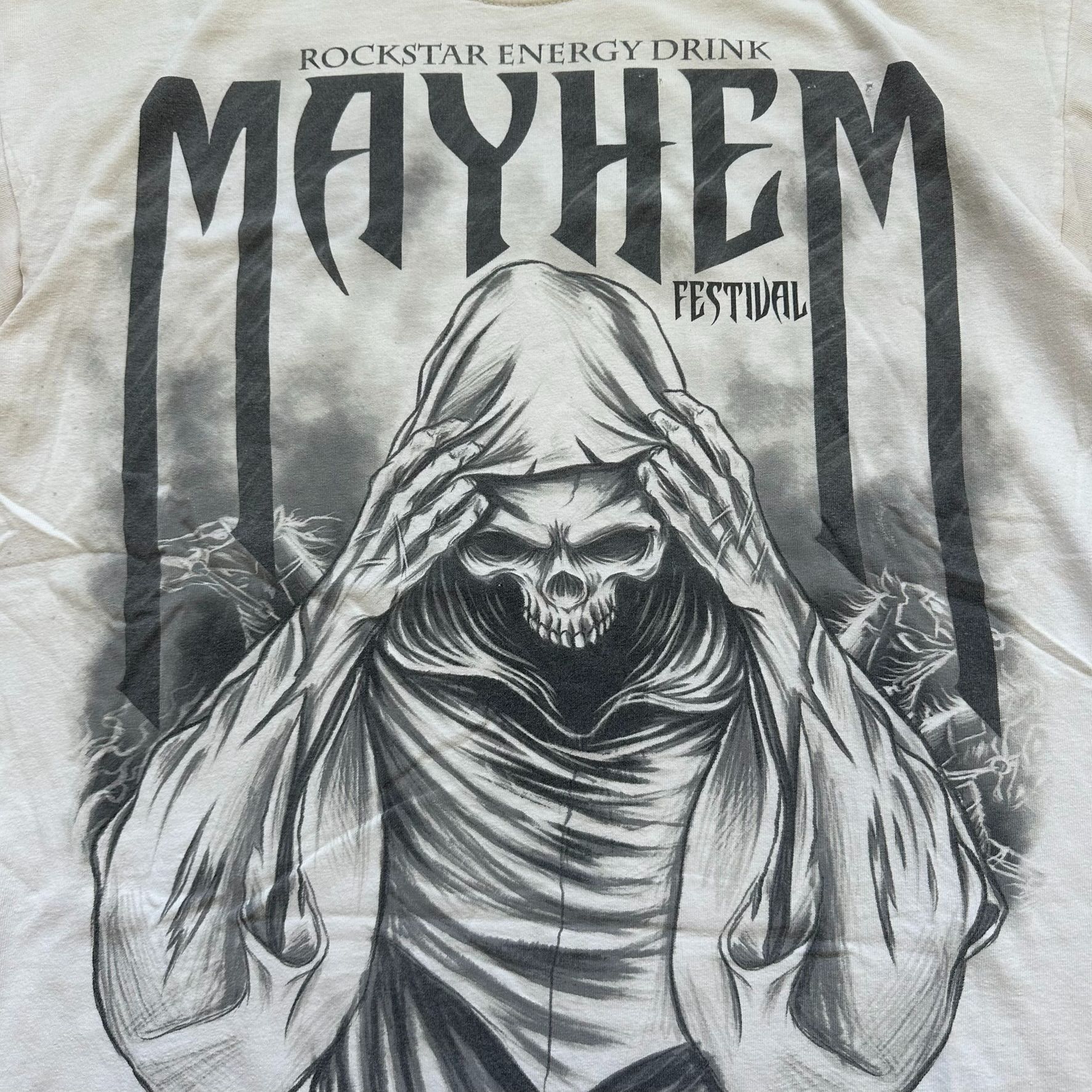 Gildan Vintage Y2K Rockstar Energy Mayhem Festival T-Shirt Reaper S Size US L / EU 52-54 / 3 - 2 Thumbnail