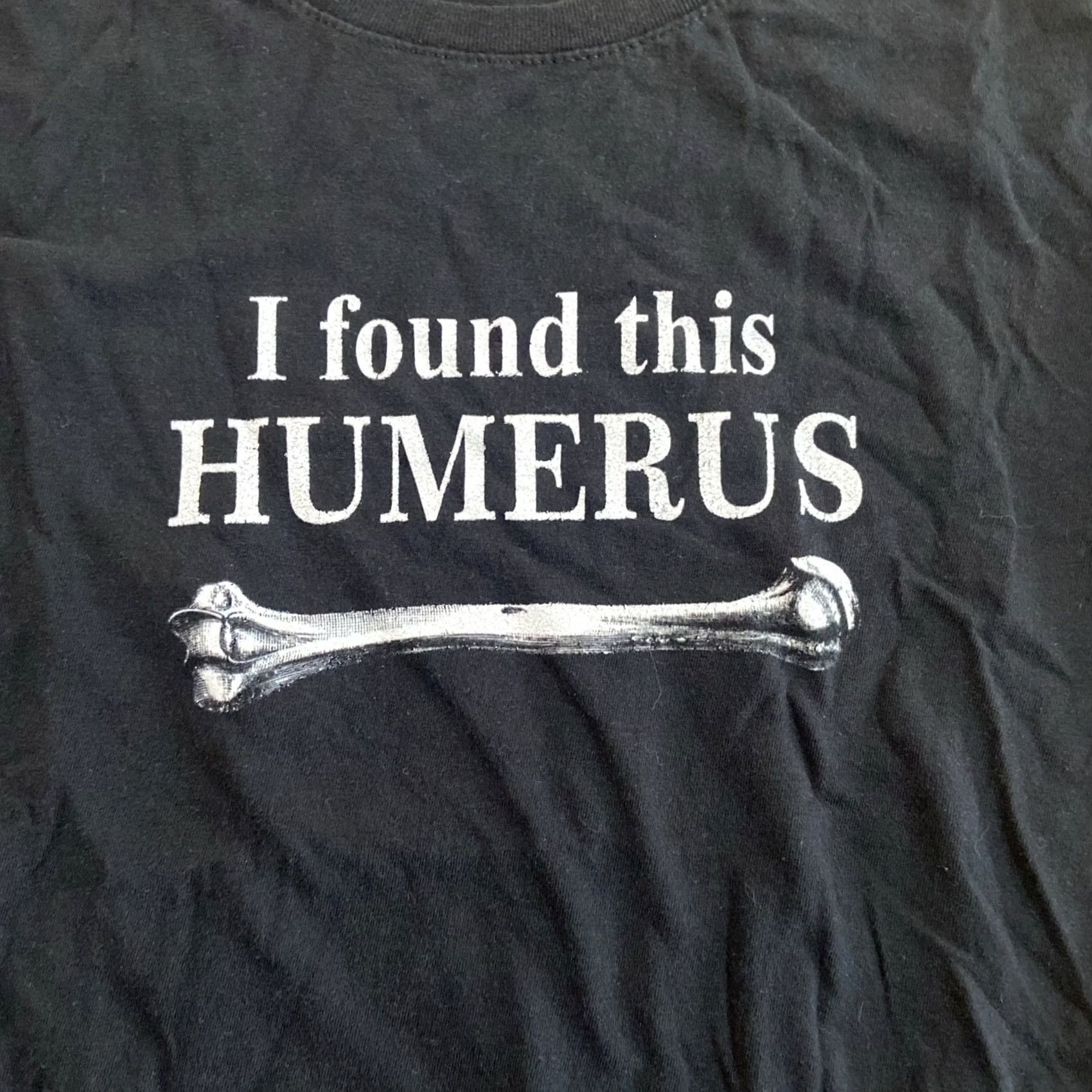 Vintage I FOUND THIS HUMERUS Sarcastic Novelty Funny T-shirts Medium Size M / US 6-8 / IT 42-44 - 2 Thumbnail