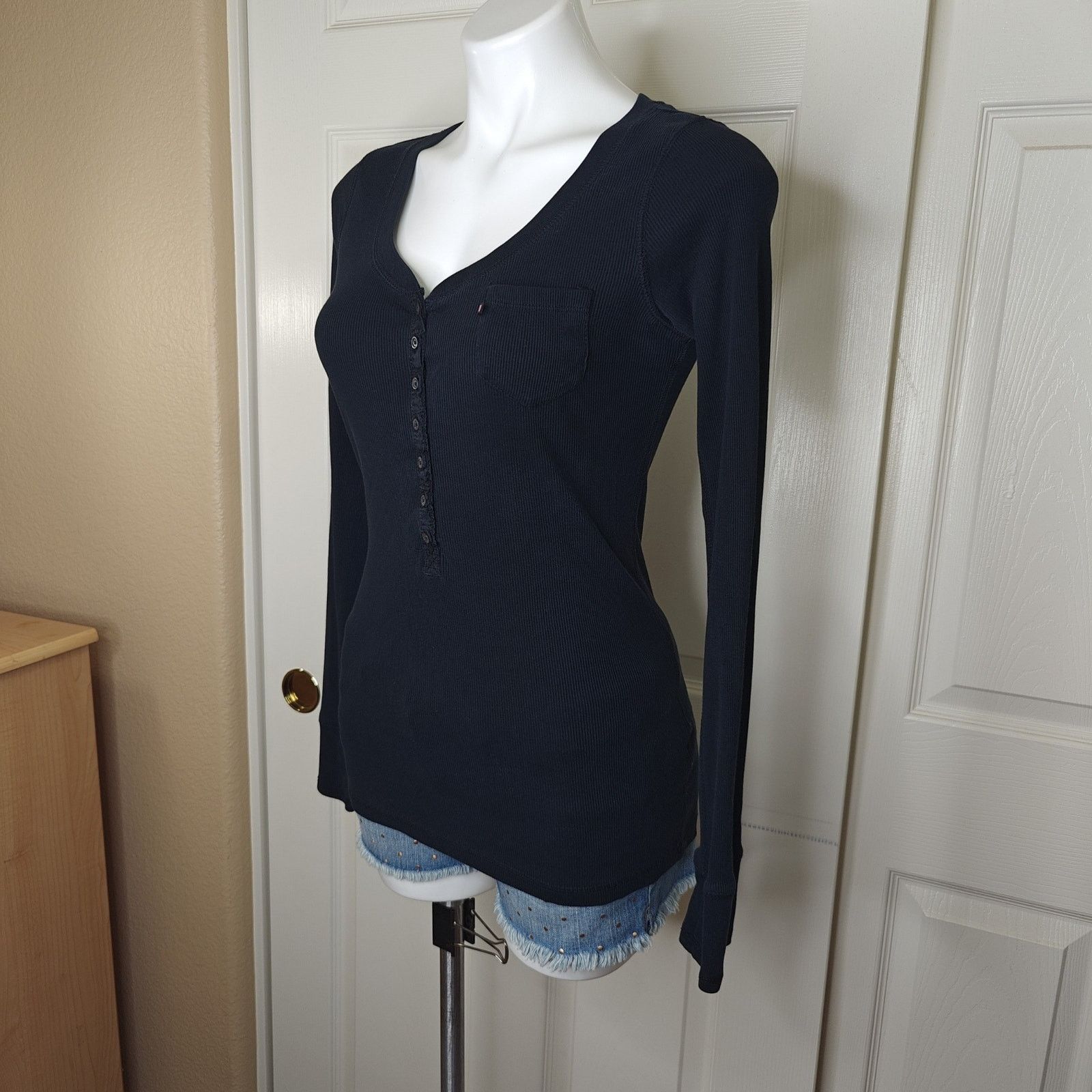 Ralph Lauren Vintage 90s Polo Jeans Company Ralph Lauren ribbed Henley M Size M / US 6-8 / IT 42-44 - 3 Thumbnail