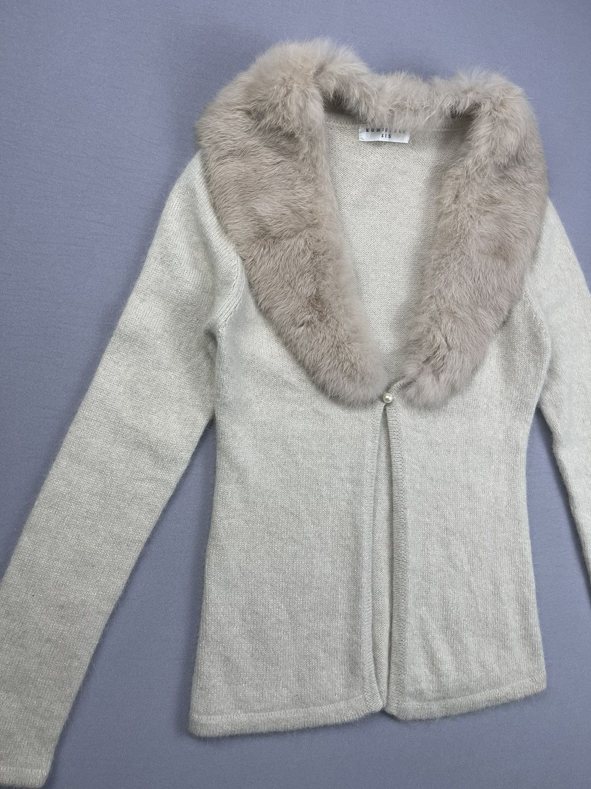 If Six Was Nine KUMIKYOKU SIS FAUX FUR HAIR BLOUSES Size XS / US 0-2 / IT 36-38 - 2 Thumbnail