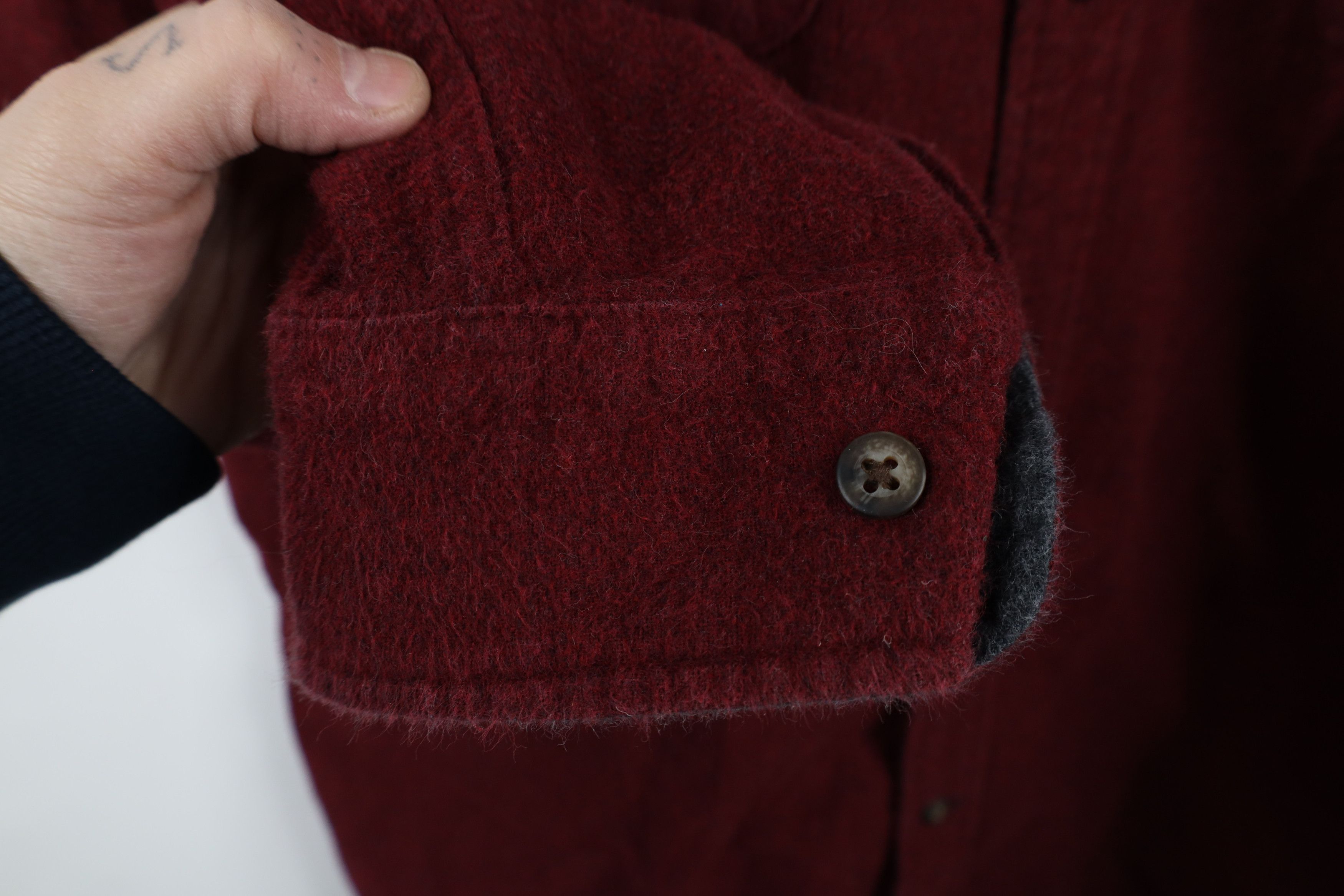 Vintage Vintage 90s Streetwear Chamois Cloth Collared Button Shirt Size US XL / EU 56 / 4 - 4 Thumbnail