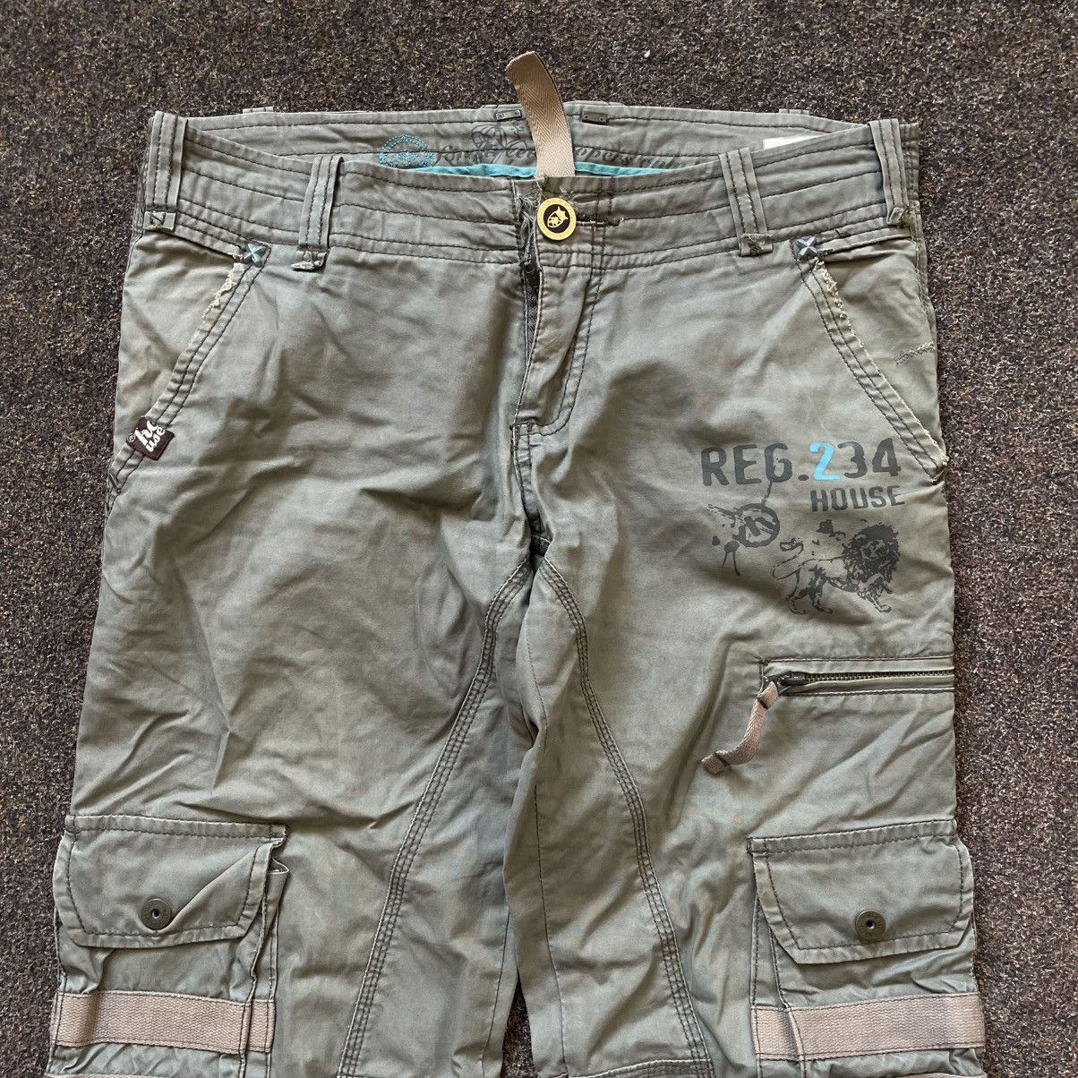 Vintage Vintage Y2K Baggy Cargo Pants Skater Workwear Washed Logo 32 Size 32" / US 10 / IT 46 - 4 Thumbnail
