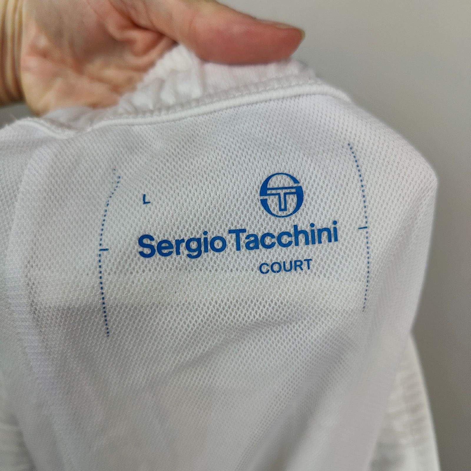 Other Sergio Tacchini Court Shorts Mens Large White Mesh Lined Size US 34 / EU 50 - 6 Thumbnail