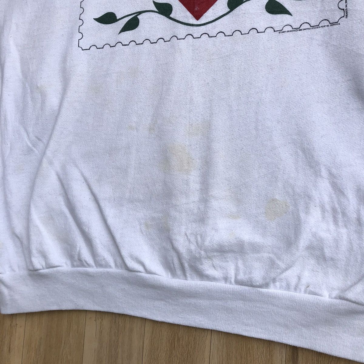 Vintage Vintage Love USA Postage Stamps Pullover Sweatshirt Size US XL / EU 56 / 4 - 6 Thumbnail