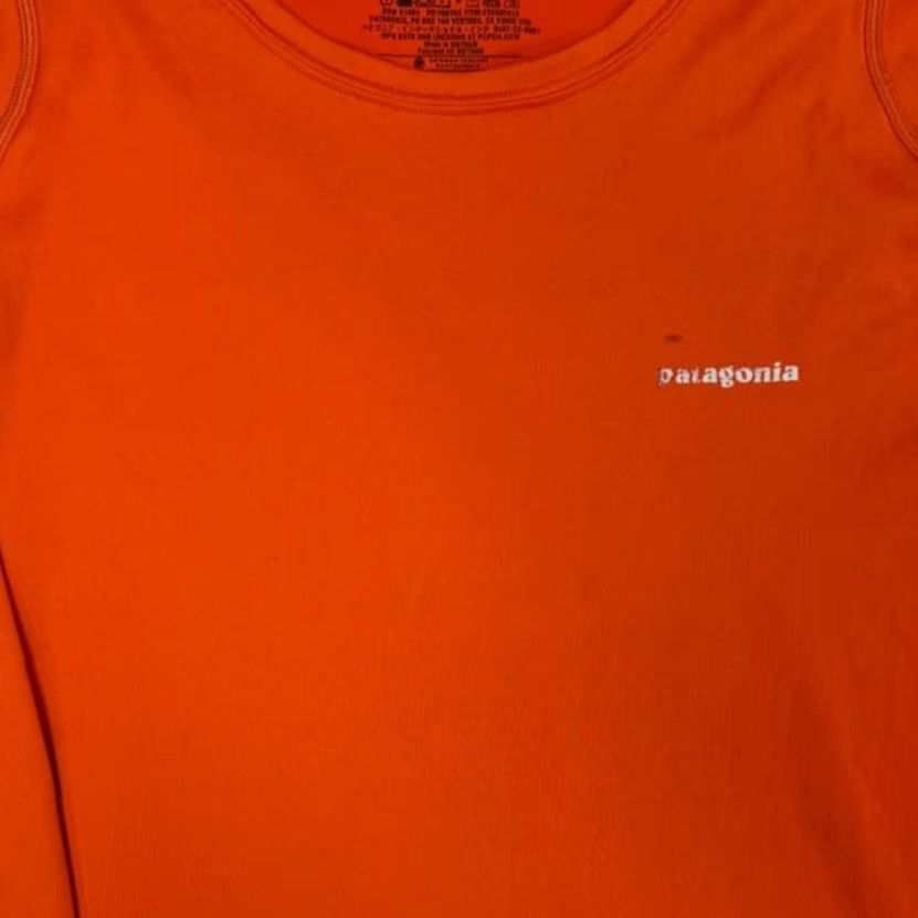 Patagonia Patagonia Shirt Men Large Orange Round Neck Base Layer Long-Sleeved Fore Runner Size US L / EU 52-54 / 3 - 3 Thumbnail