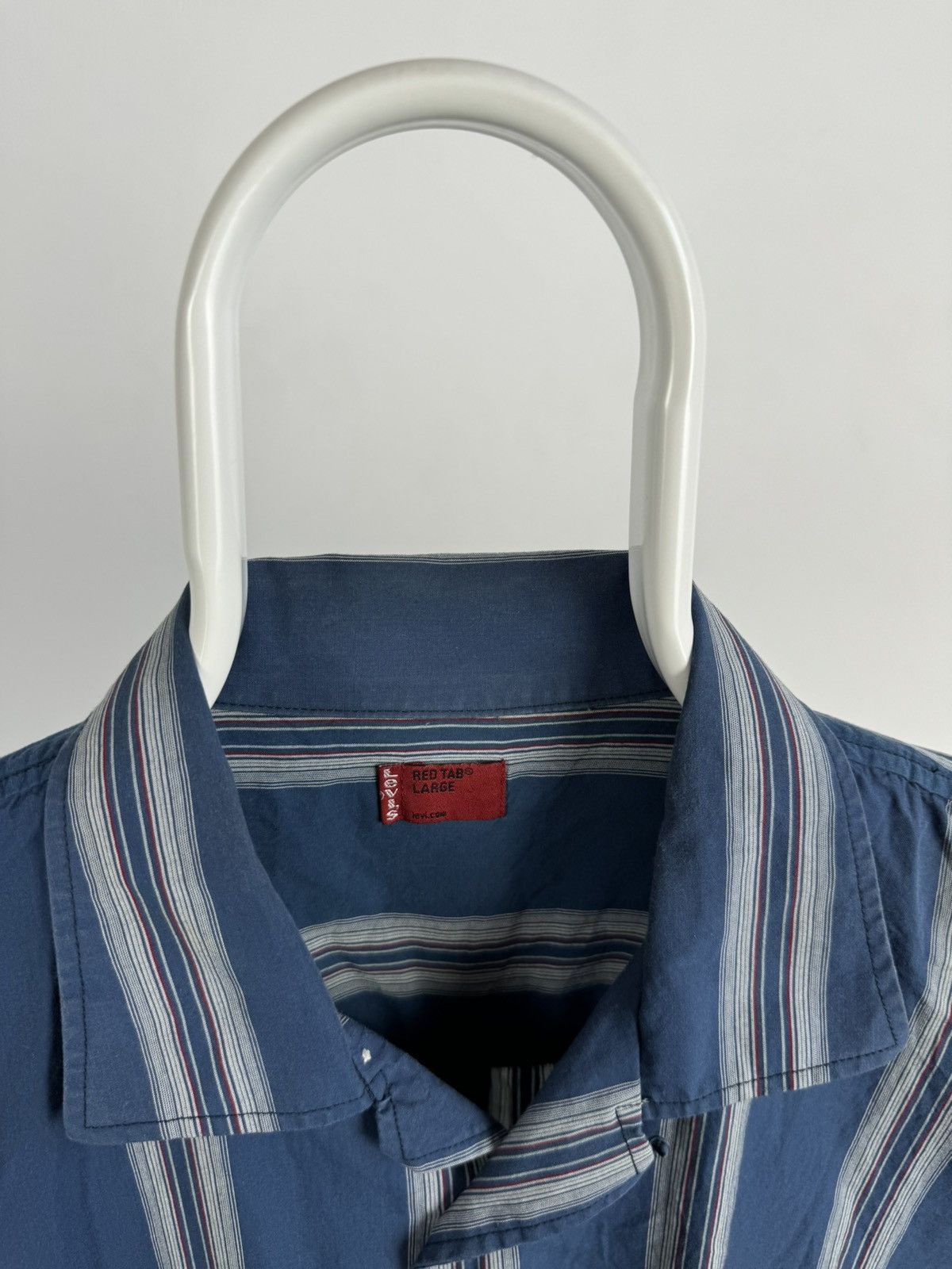Levi's Vintage Levis Red Tab Short Sleeve Striped Shirt Size US L / EU 52-54 / 3 - 3 Thumbnail