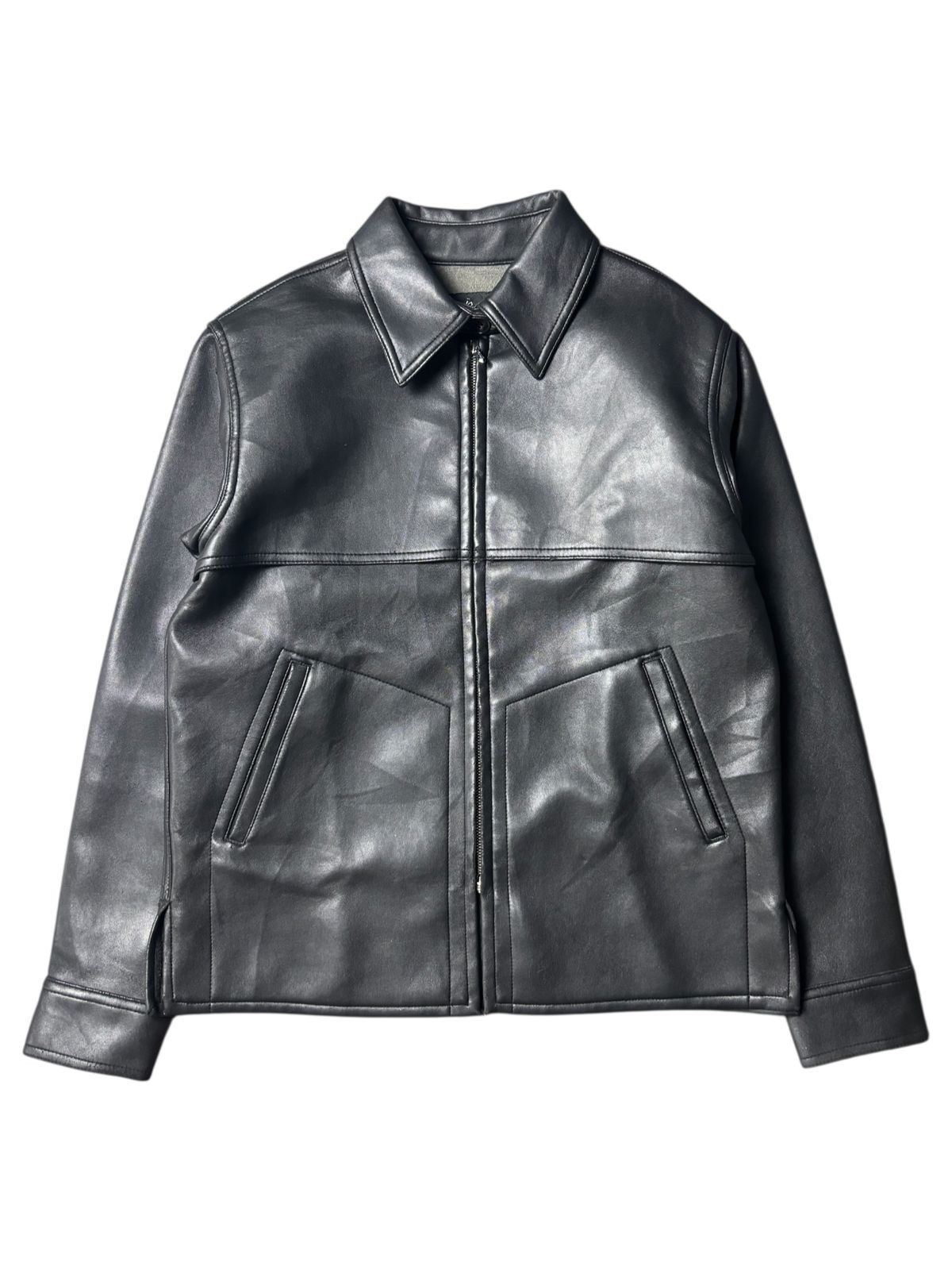 90s agnès b fake leather jacket 1990s Agnes B Synthetic Leather Jacket